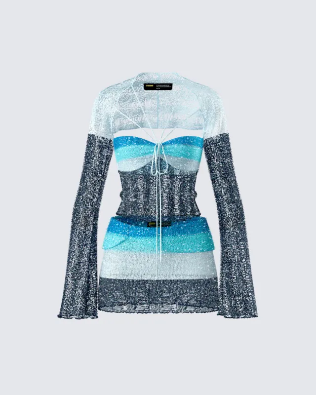 Vanessa Black Sequin Knit Set sold by Finesse