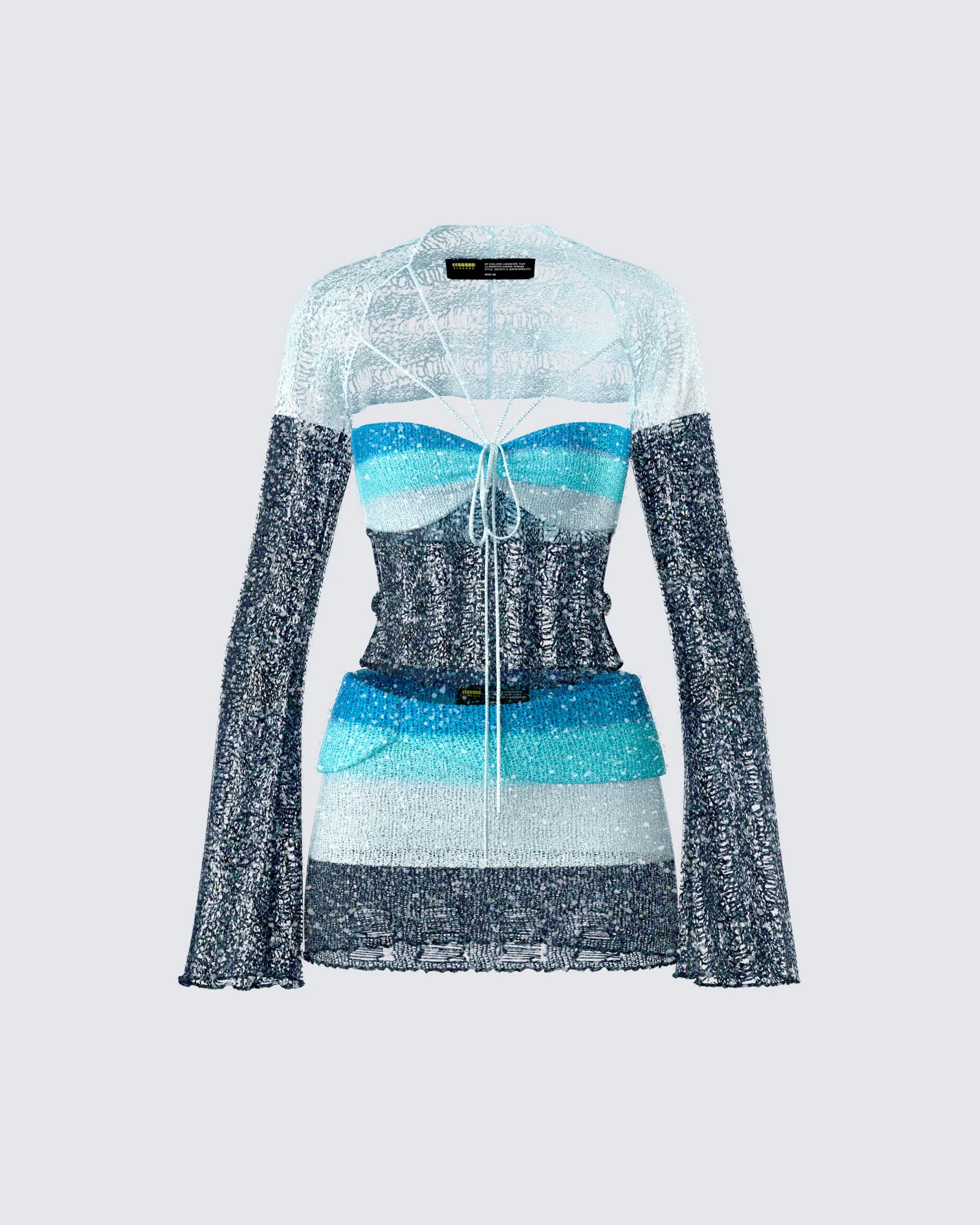 Vanessa Black Sequin Knit Set sold by Finesse