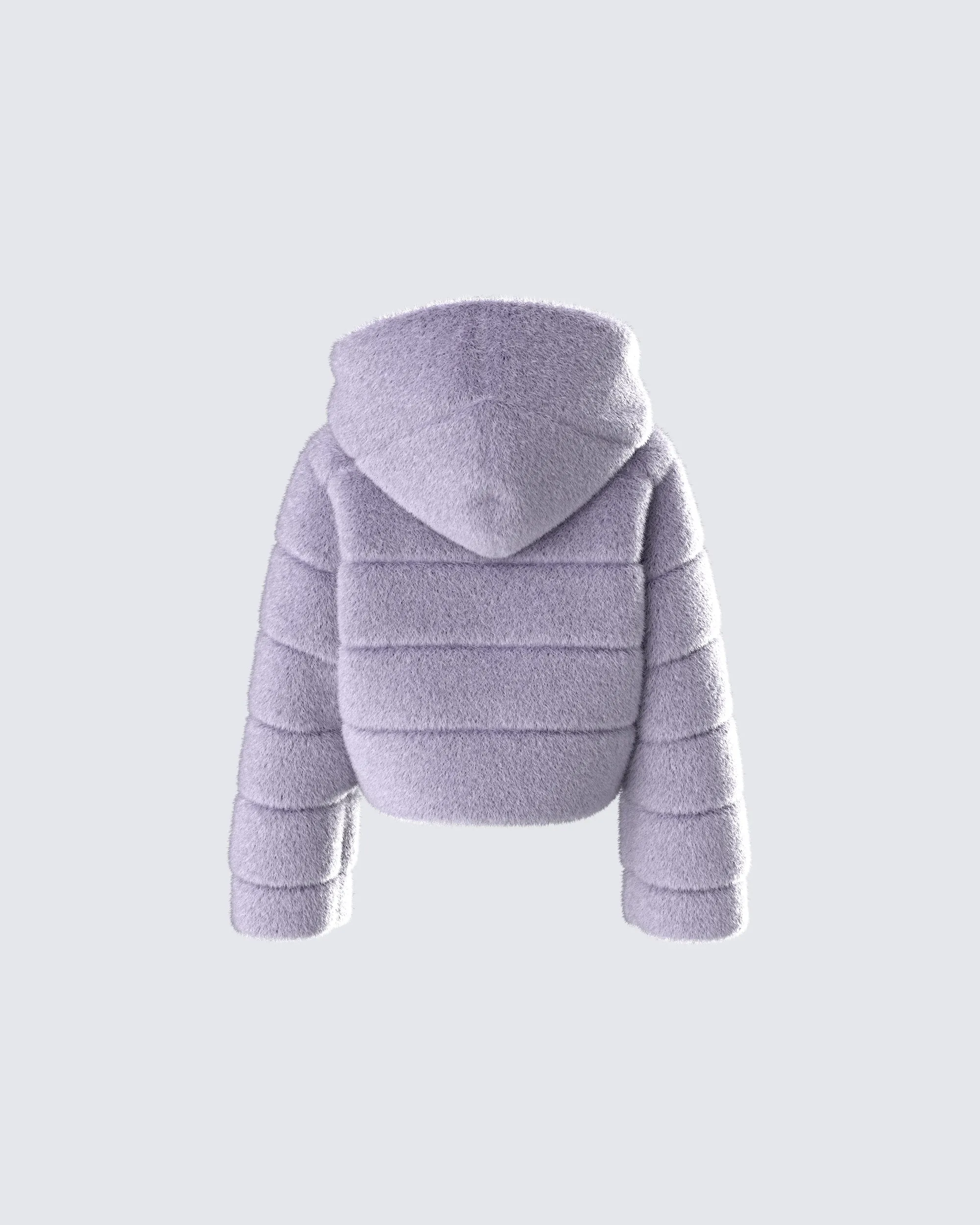 Aspen Grey Faux Fur Hooded Jacket sold by Finesse product image thumbnail 3