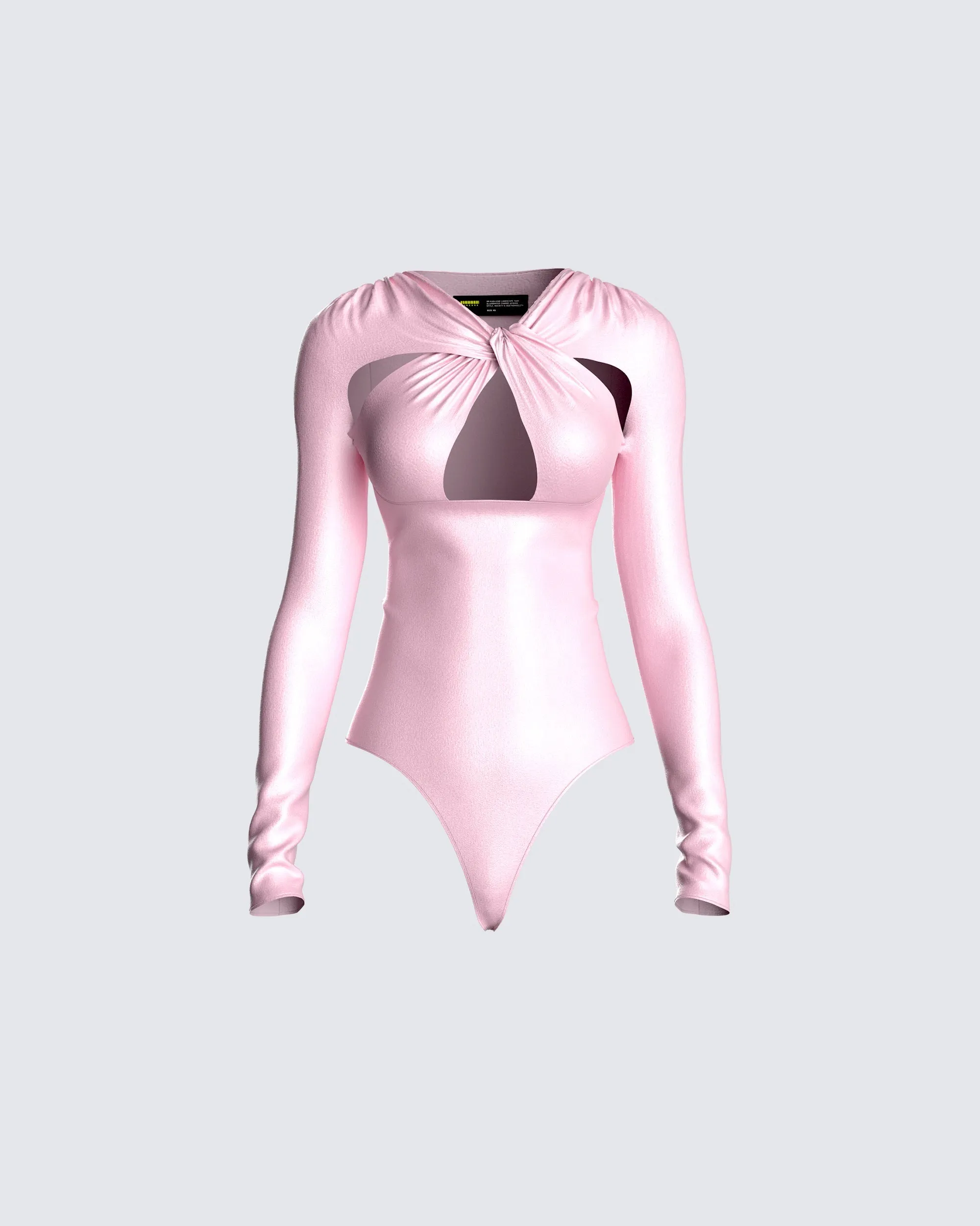 Chelsea Pink Twist Bodysuit sold by Finesse