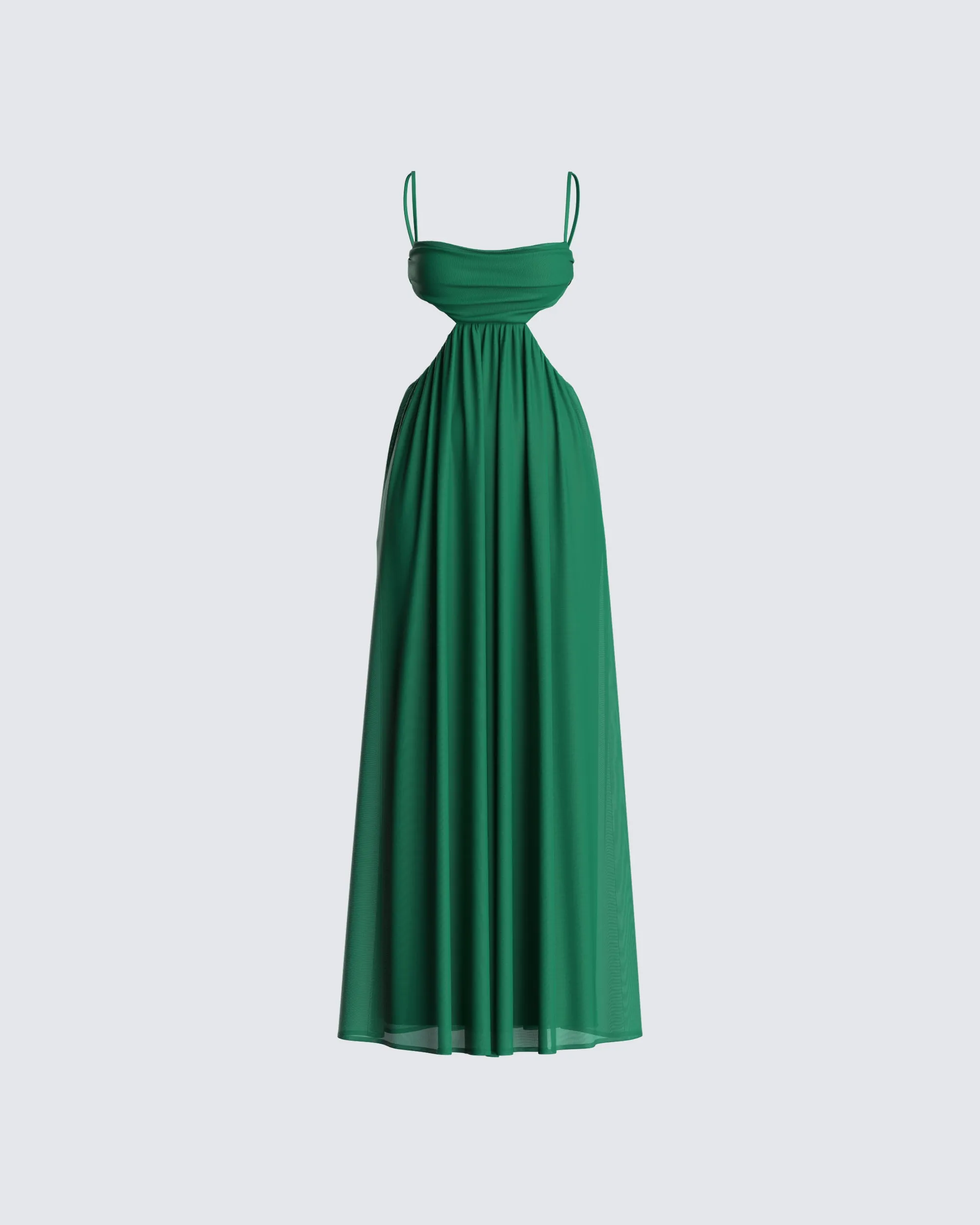 Freja Green Georgette Gown sold by Finesse
