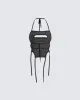 Esha Black Knit Tie Back Top sold by Finesse