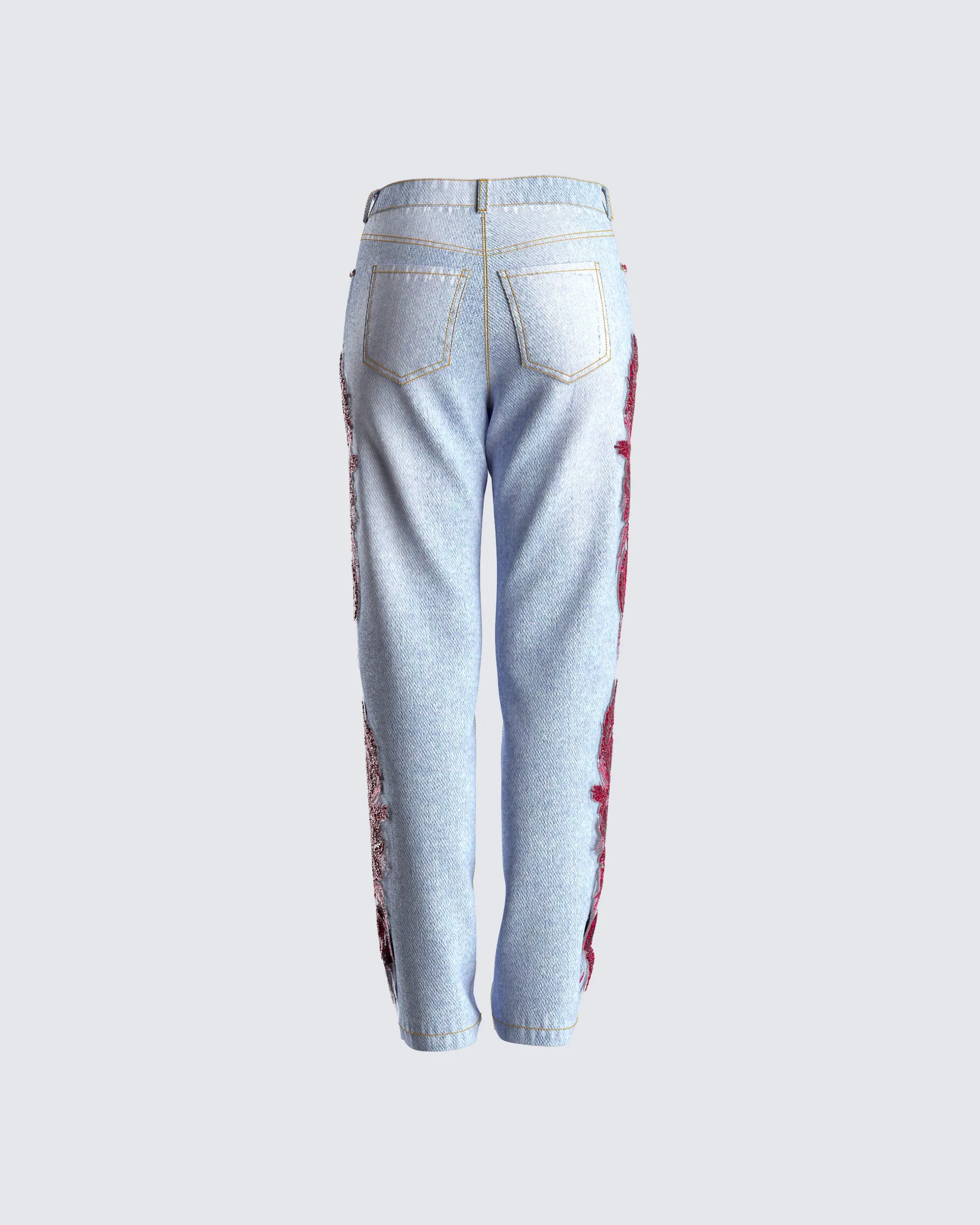 Marek Embellished Blue Jeans sold by Finesse product image thumbnail 3