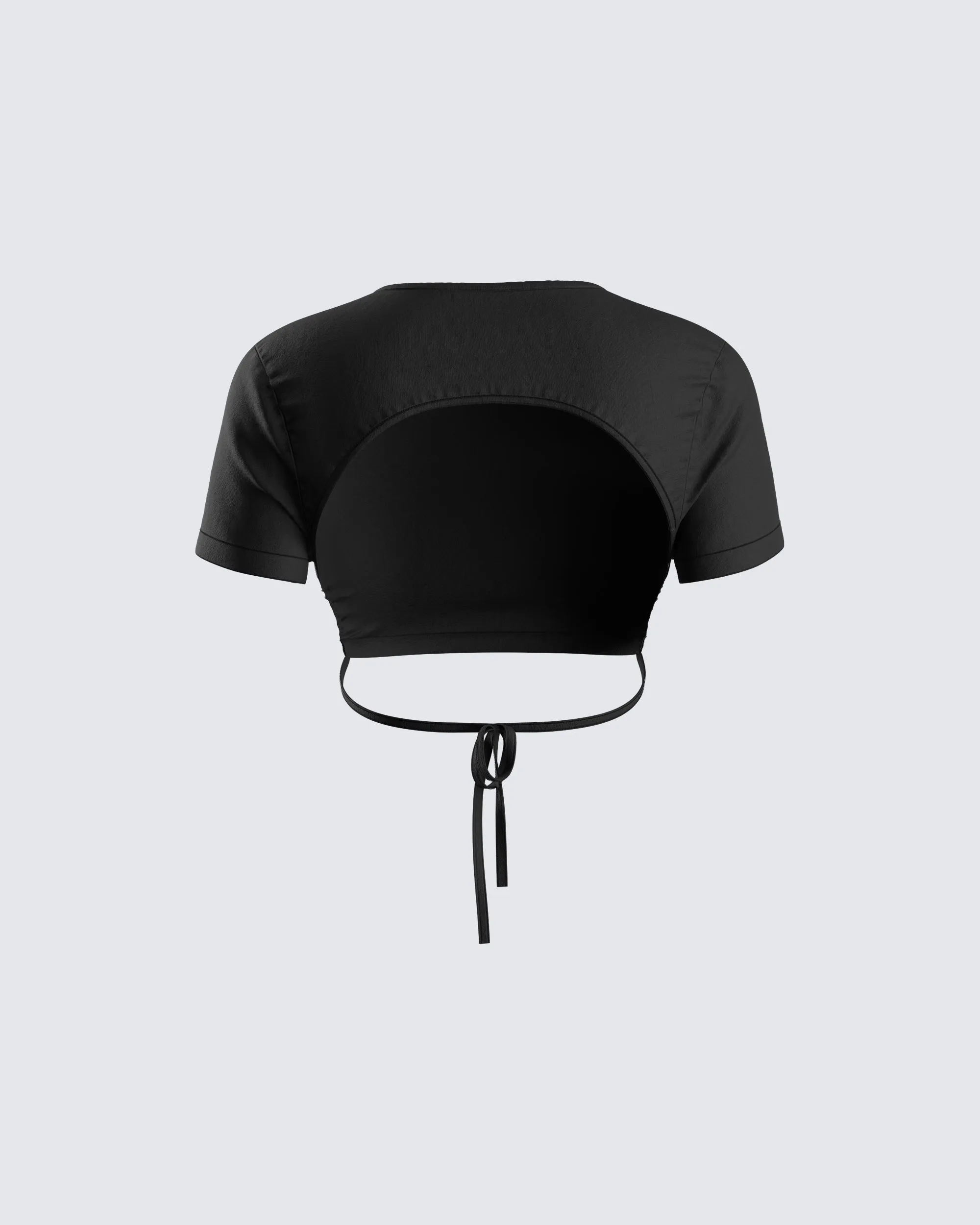 Kalani Black Backless Top sold by Finesse product image thumbnail 3