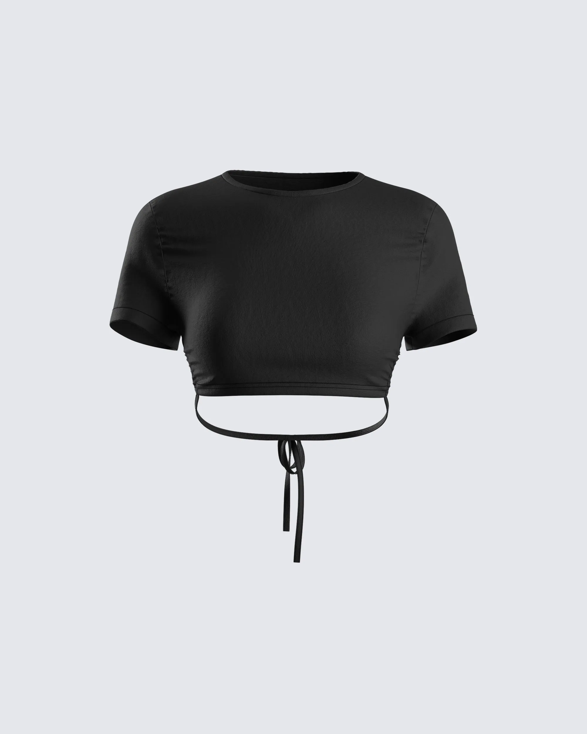 Kalani Black Backless Top sold by Finesse