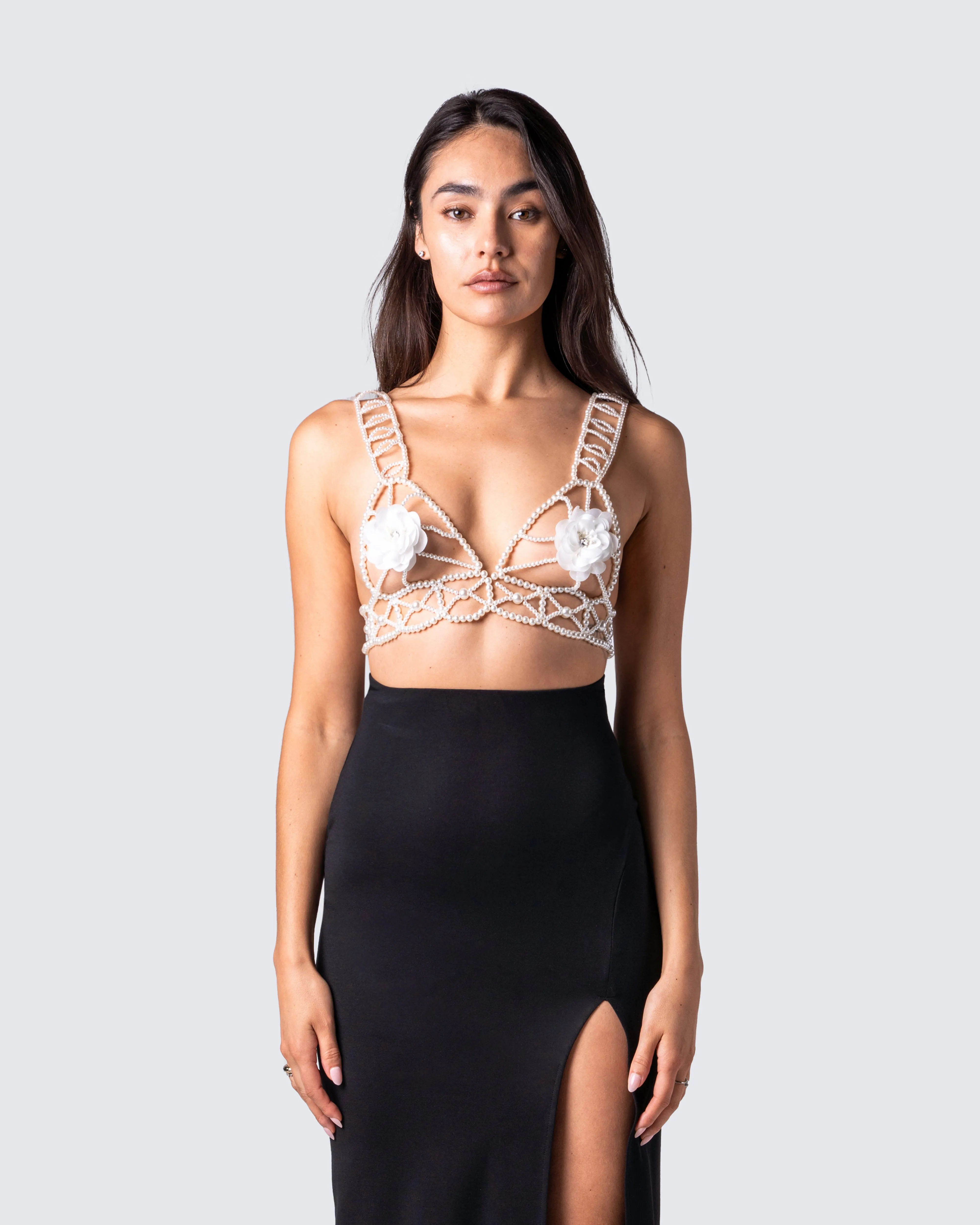 Aries Ivory Pearl Beaded Top sold by Finesse product image thumbnail 4