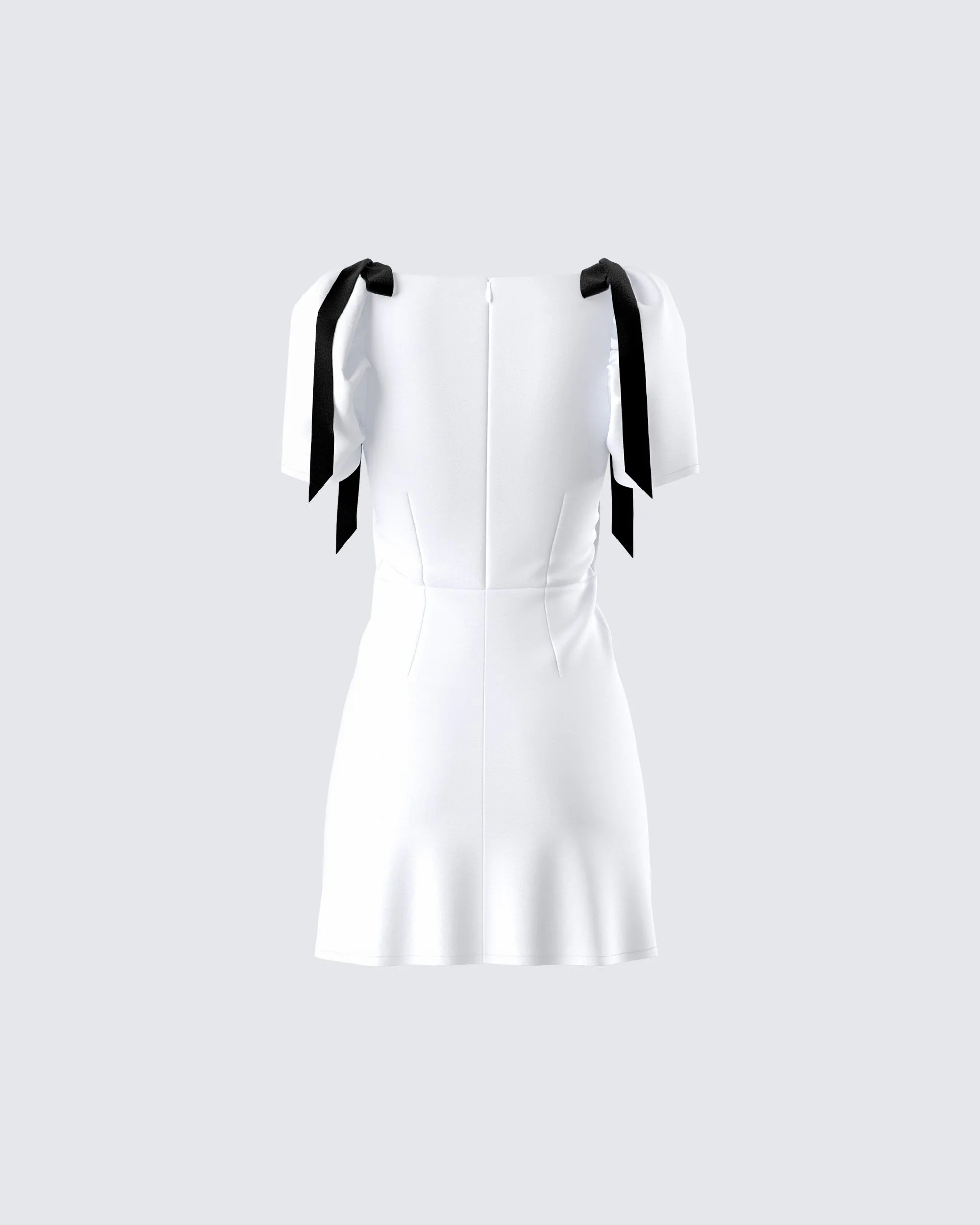 Rupa White Puff Sleeve Mini Dress sold by Finesse product image thumbnail 3