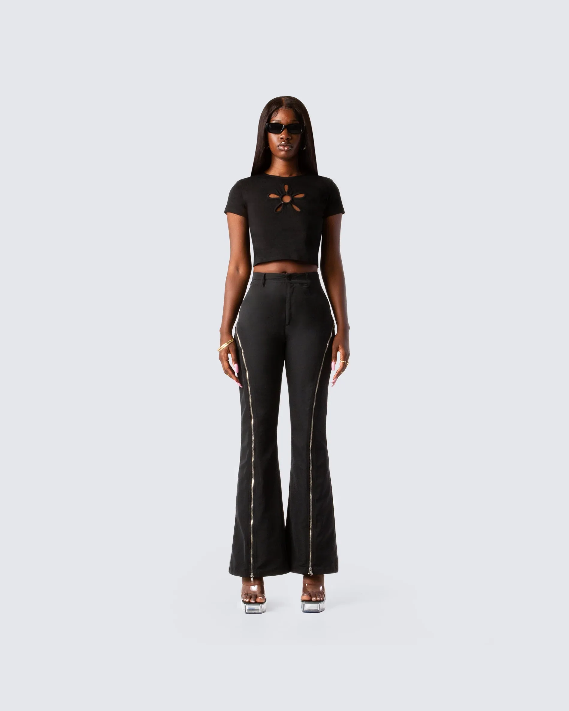 Jesse Black Cropped Top sold by Finesse product image thumbnail 4