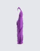 Nandi Purple Ruffle Maxi Dress sold by Finesse