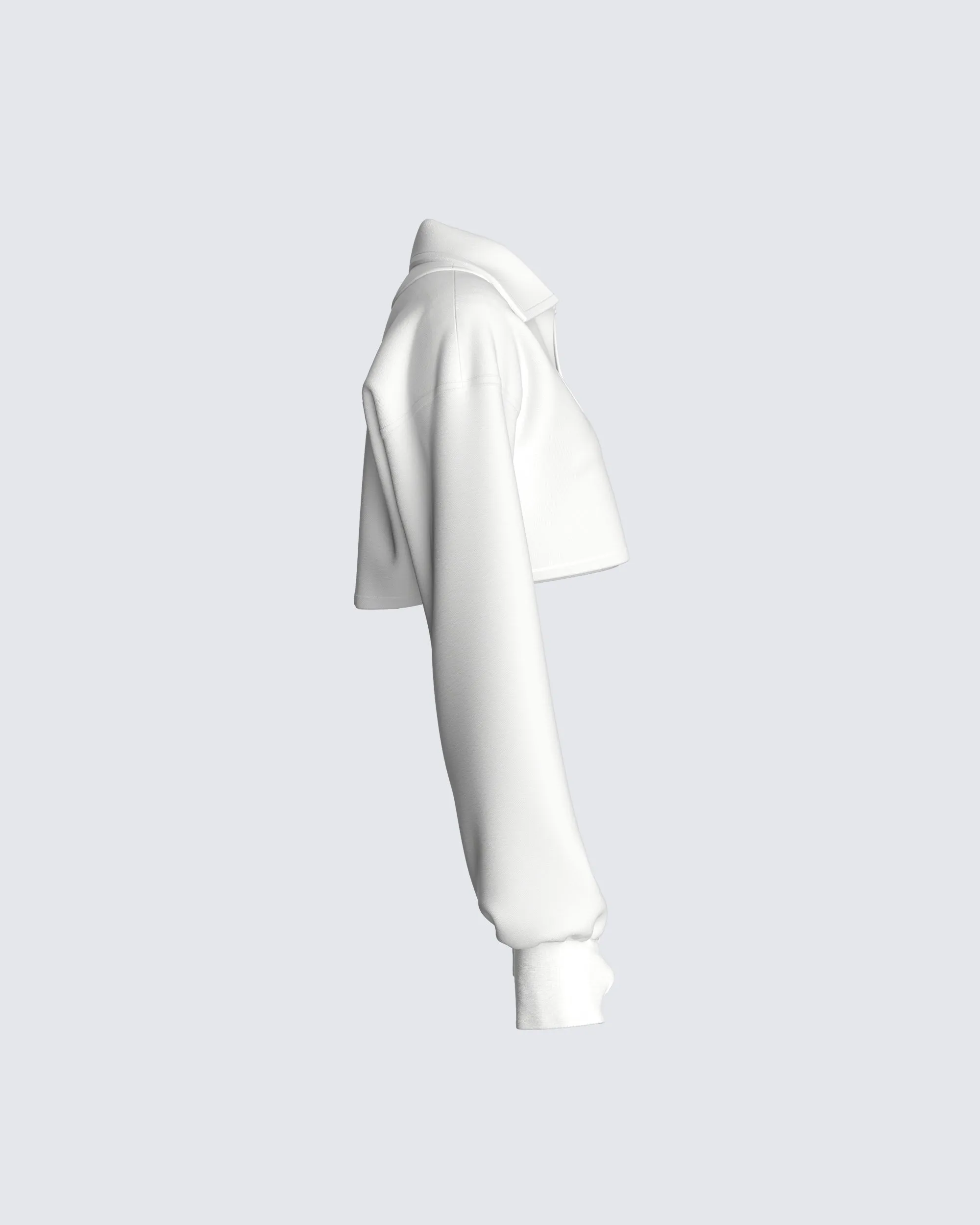 Bella Paradise Cropped Collared Pullover sold by Finesse product image thumbnail 2