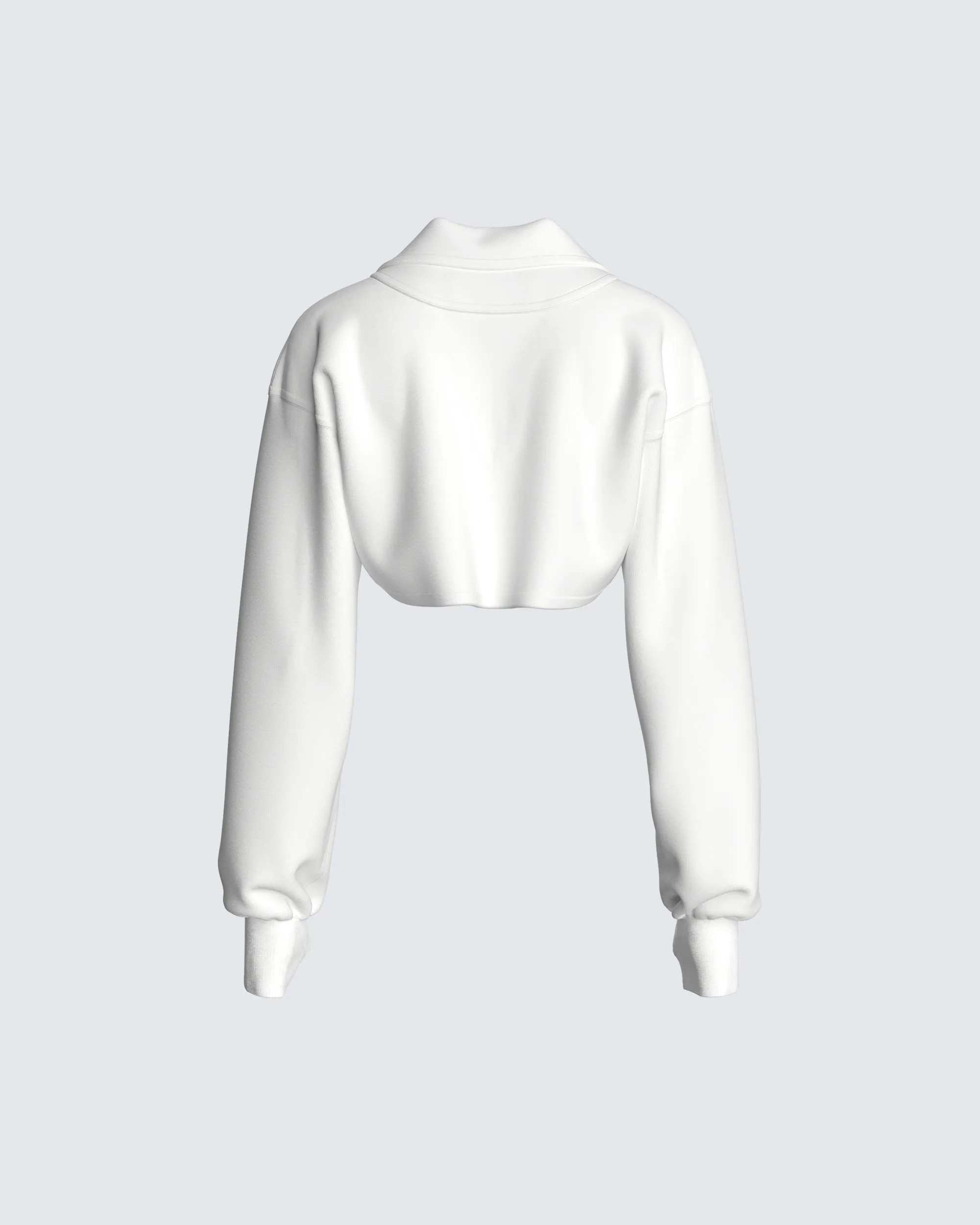 Bella Paradise Cropped Collared Pullover sold by Finesse product image thumbnail 3