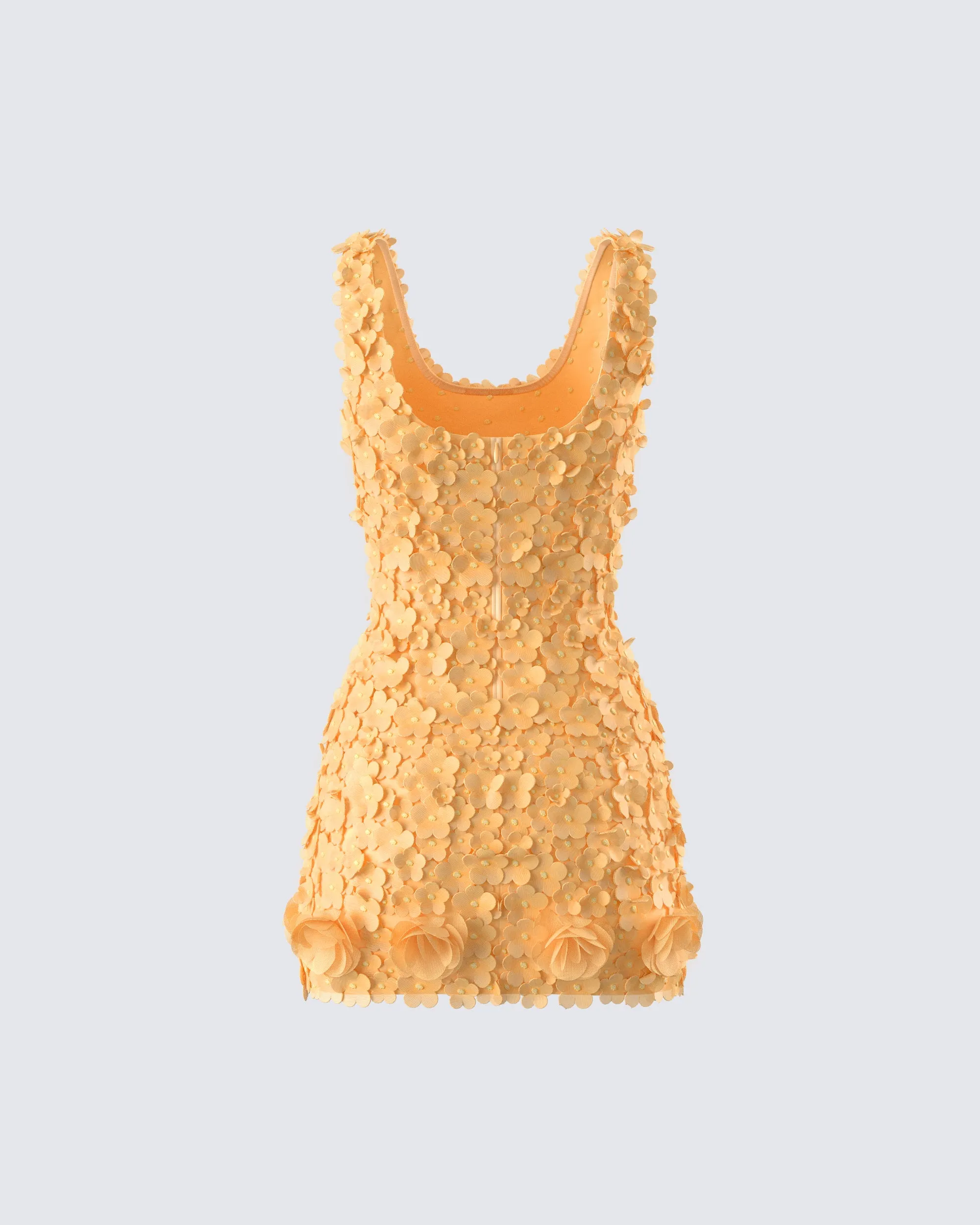 Raelyn Orange Petal Mini Dress sold by Finesse product image thumbnail 3