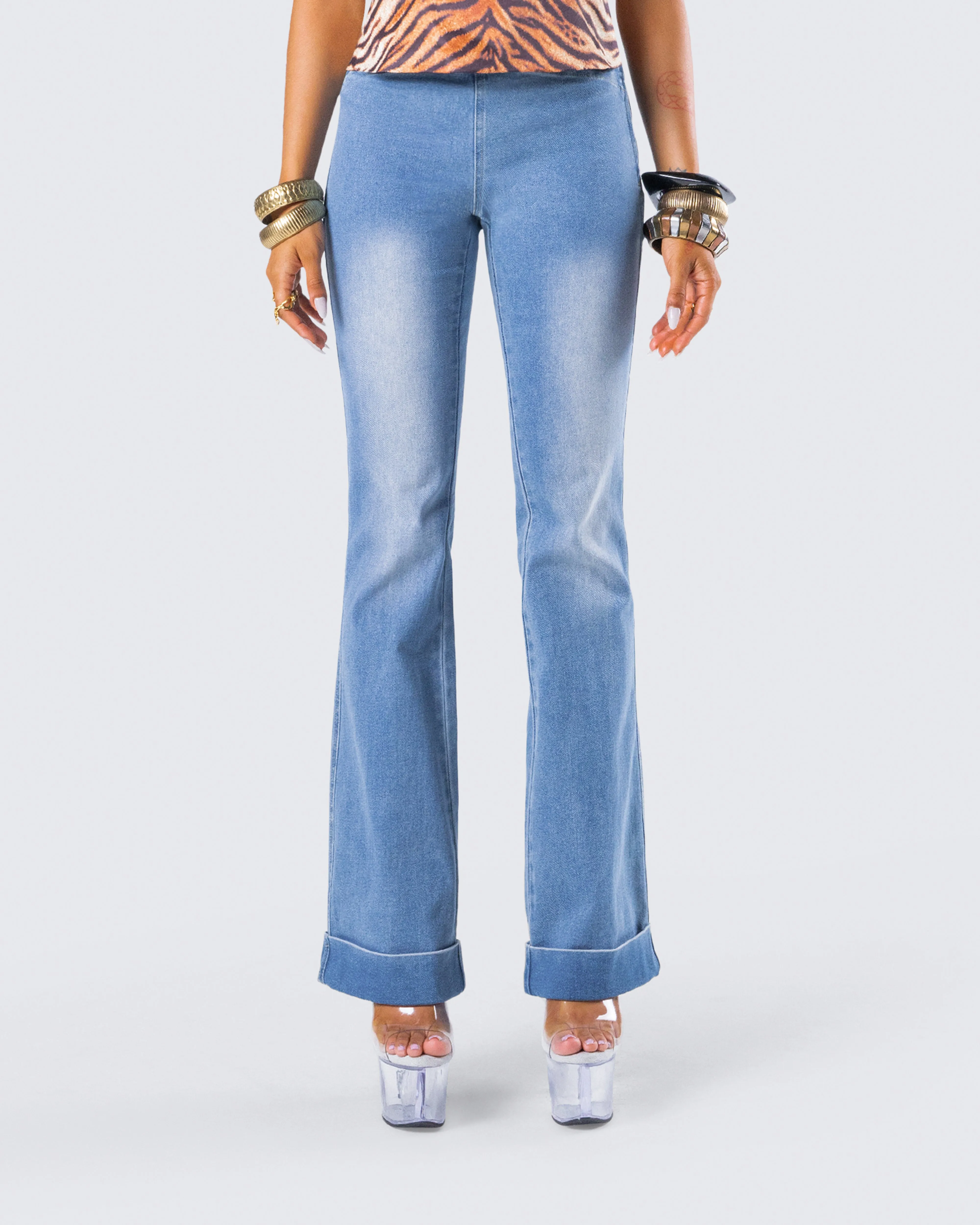 Juliana Blue Denim Low Rise Jean sold by Finesse product image thumbnail 4
