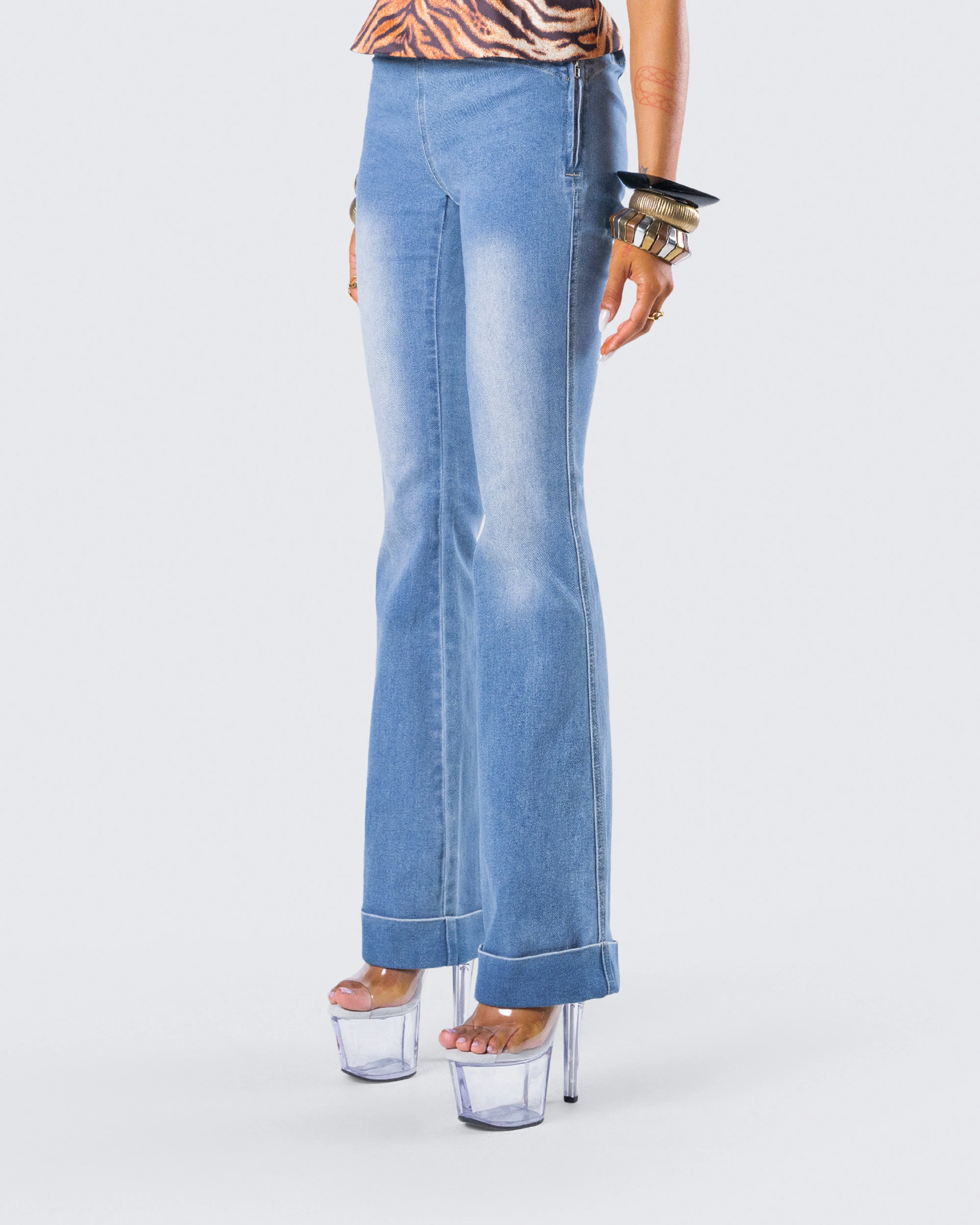 Juliana Blue Denim Low Rise Jean sold by Finesse product image thumbnail 5