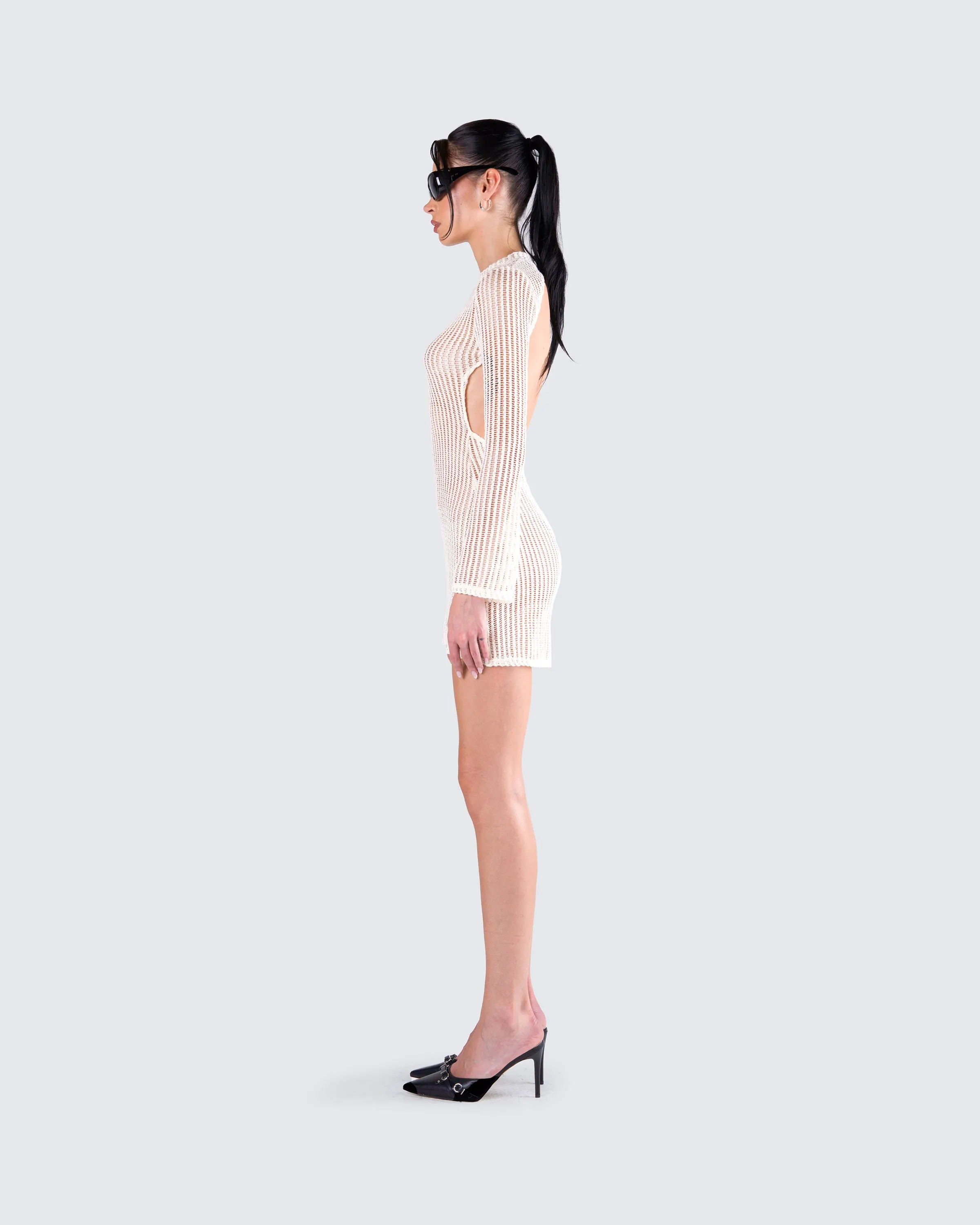 Angelina Ivory Mini Dress sold by Finesse product image thumbnail 5