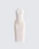 Tyra Ivory Lace Halter Midi Dress sold by Finesse