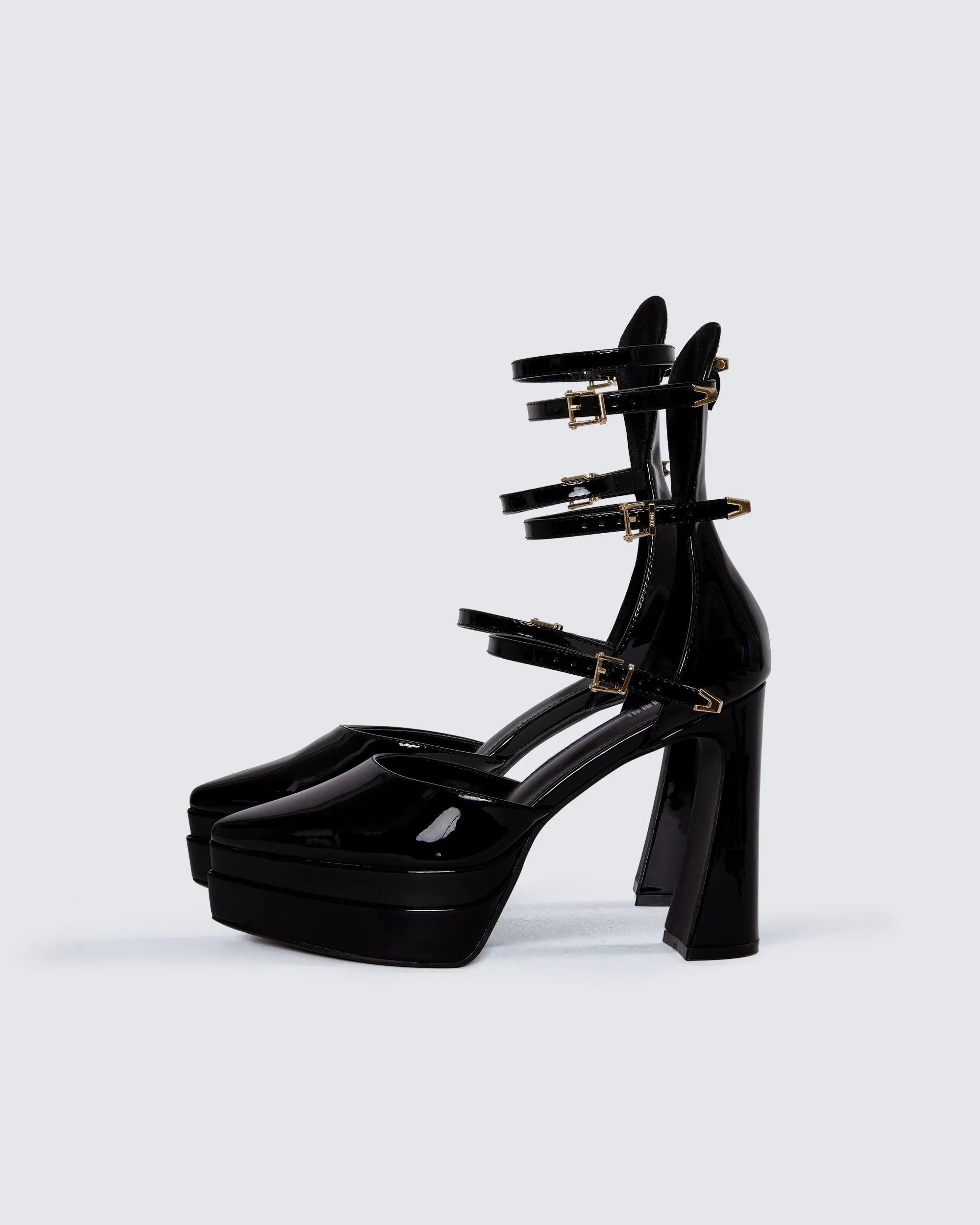Bernadine Black Platform Heels sold by Finesse product image thumbnail 2