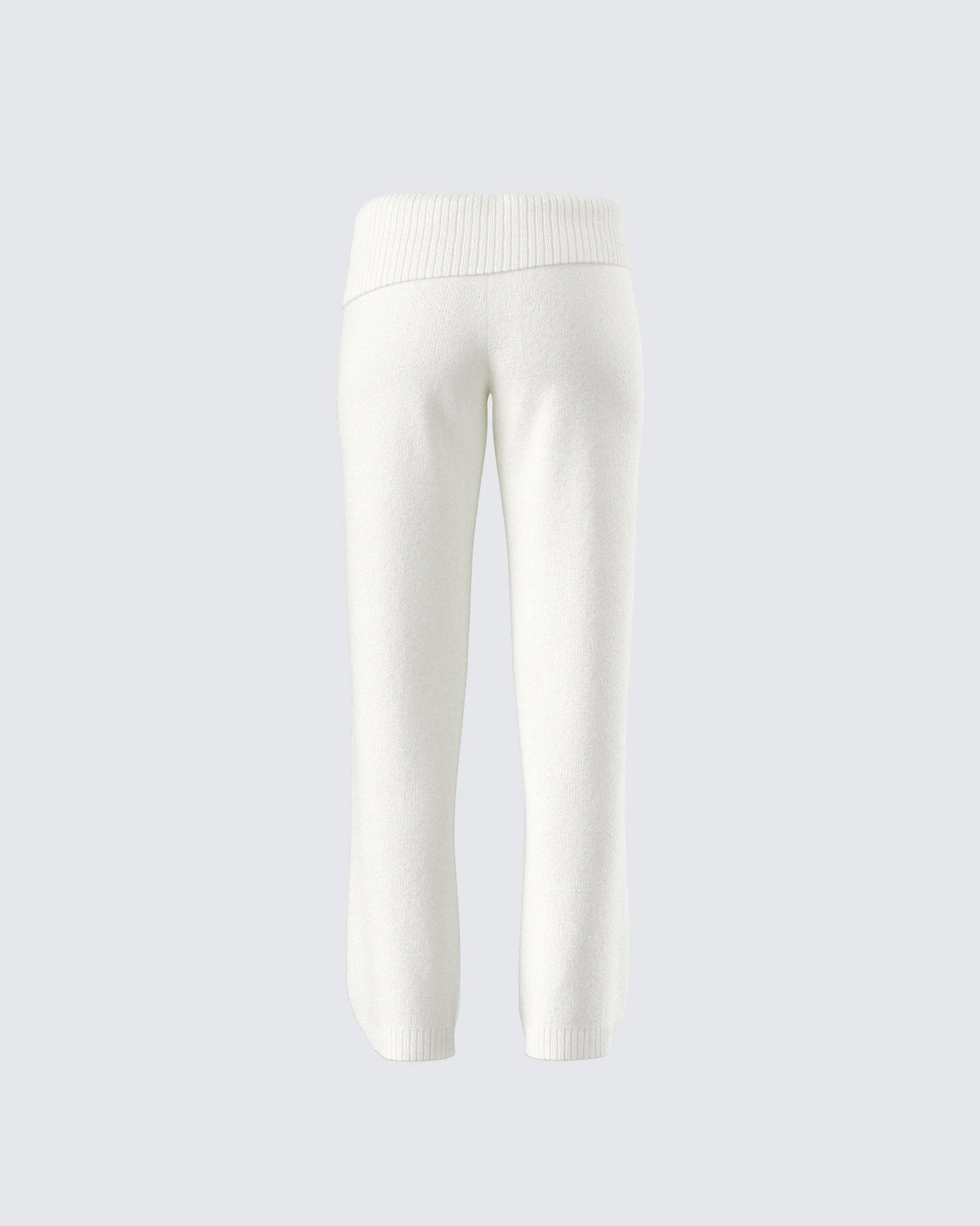 Alyssa White Knit Pant sold by Finesse product image thumbnail 3