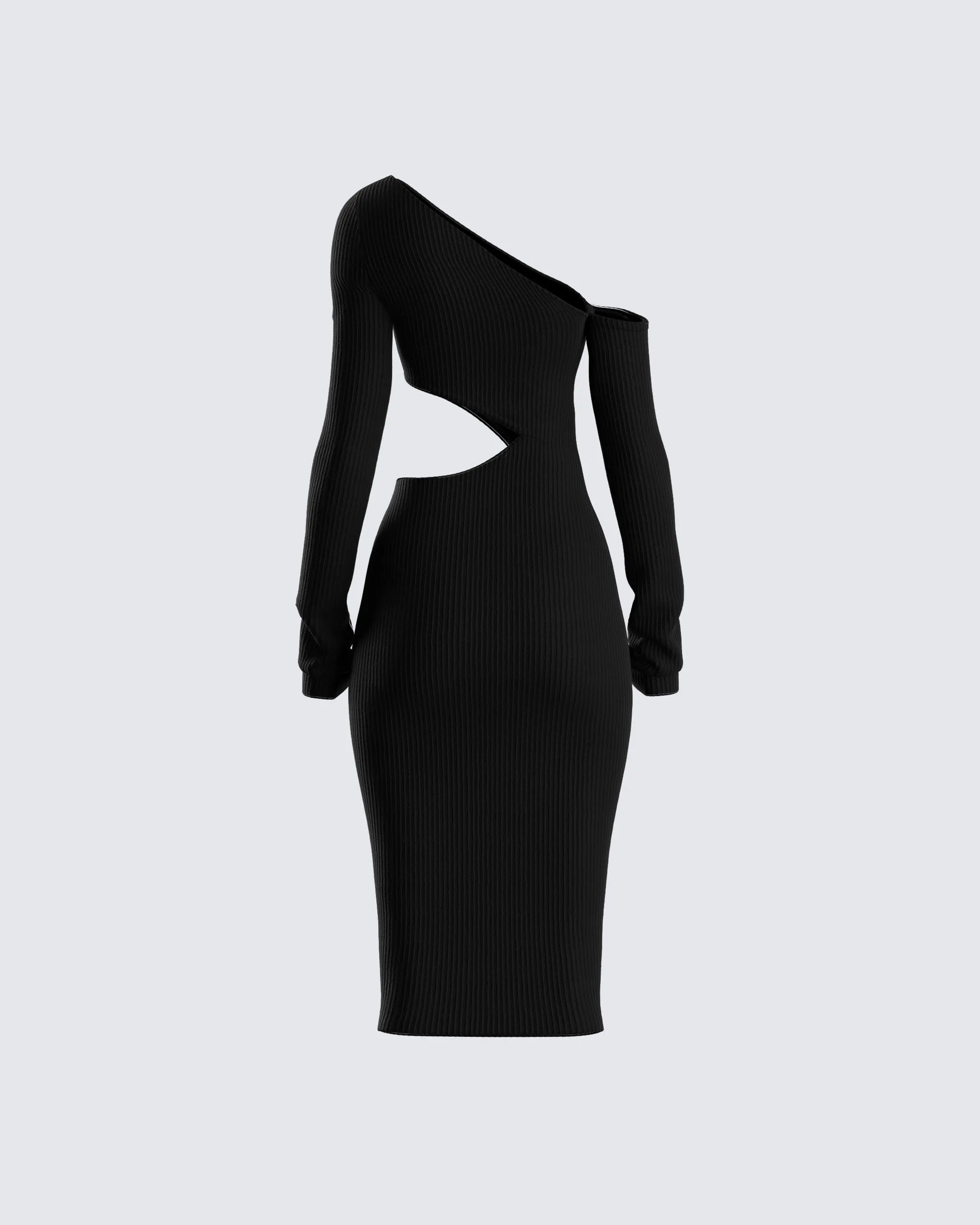 Xander Black Cut Out Midi Dress sold by Finesse product image thumbnail 3