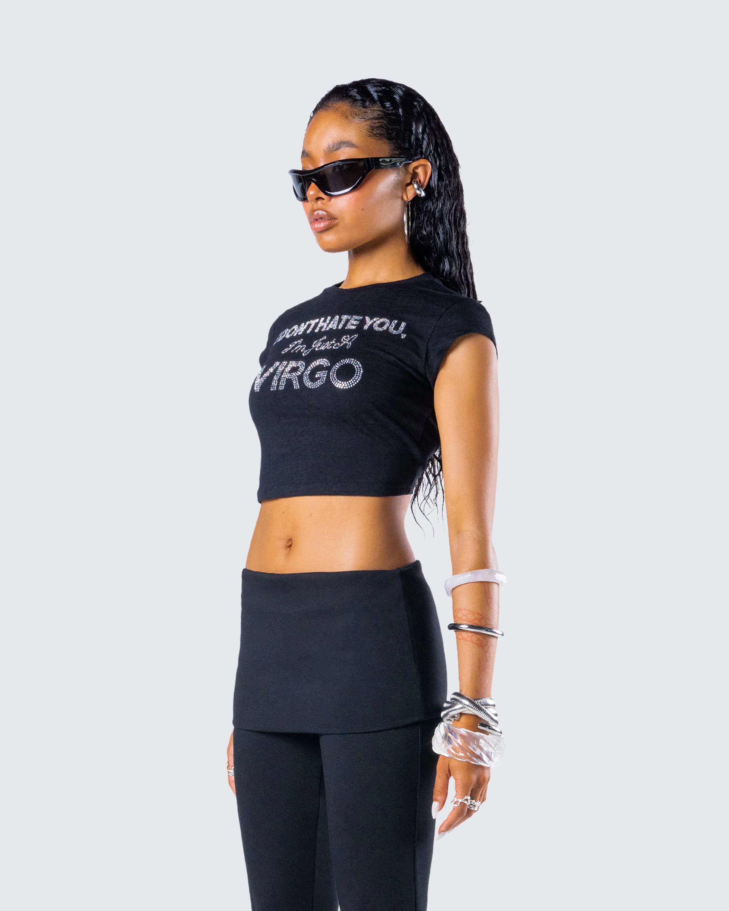 Macie Black Virgo Graphic Top sold by Finesse product image thumbnail 5