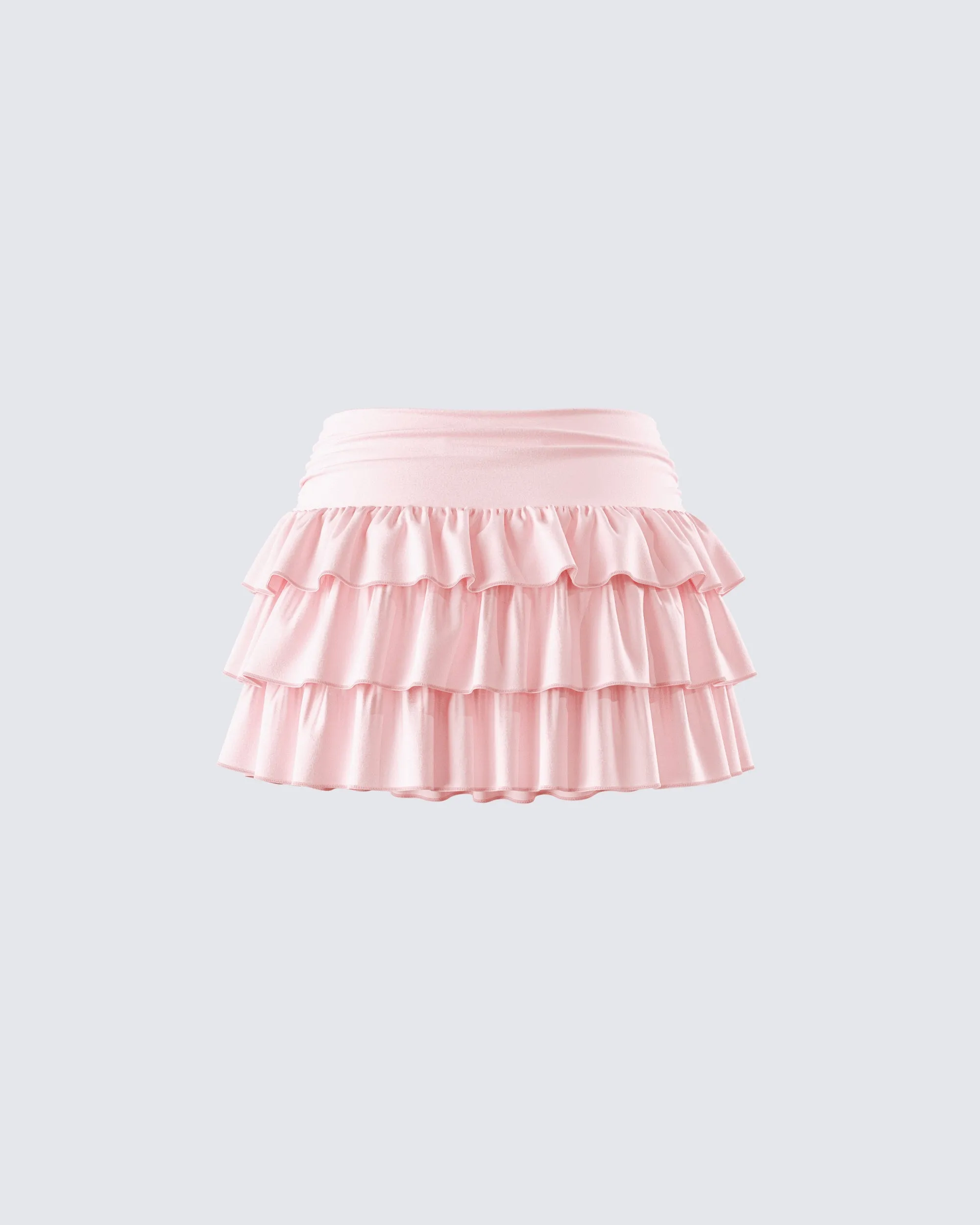 Dakoa Pink Ruffle Mini Skirt sold by Finesse product image thumbnail 3
