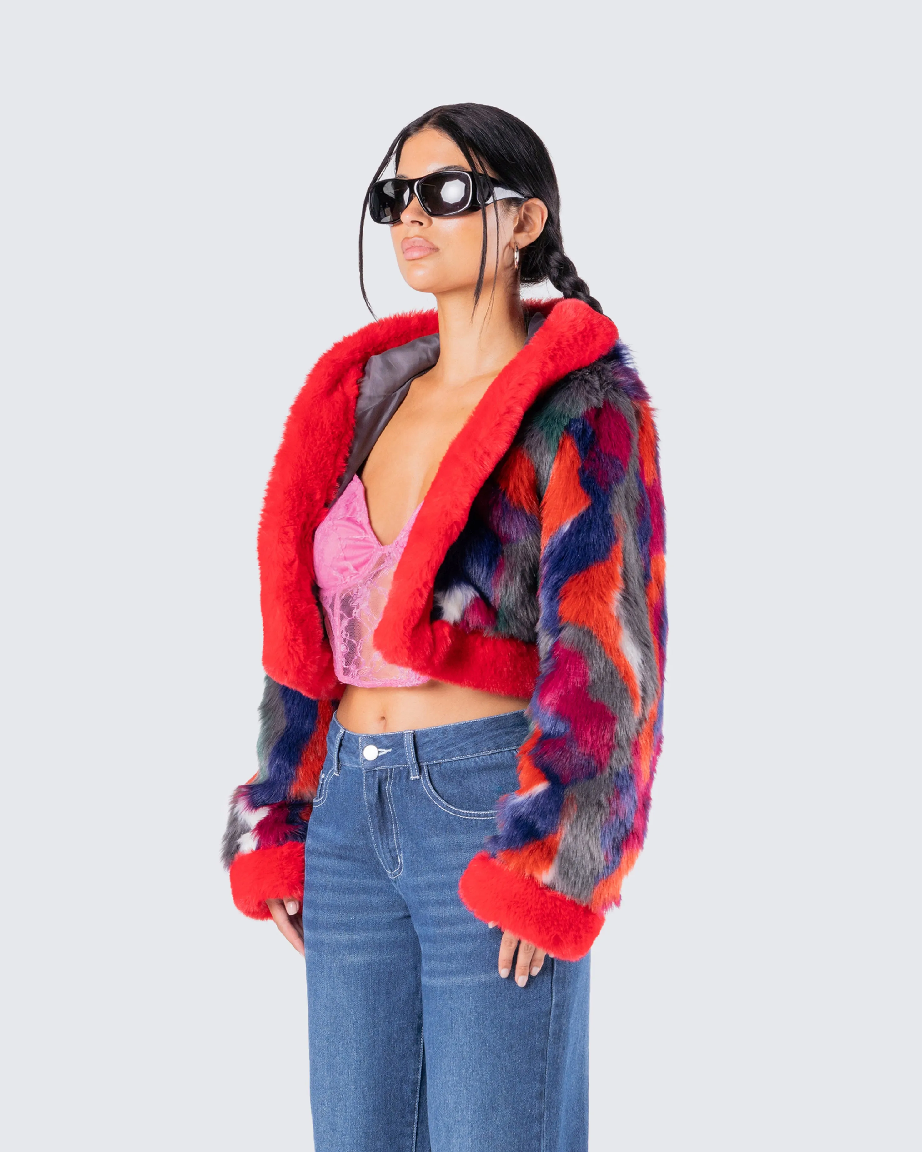Elias Abstract Fur Jacket sold by Finesse product image thumbnail 5