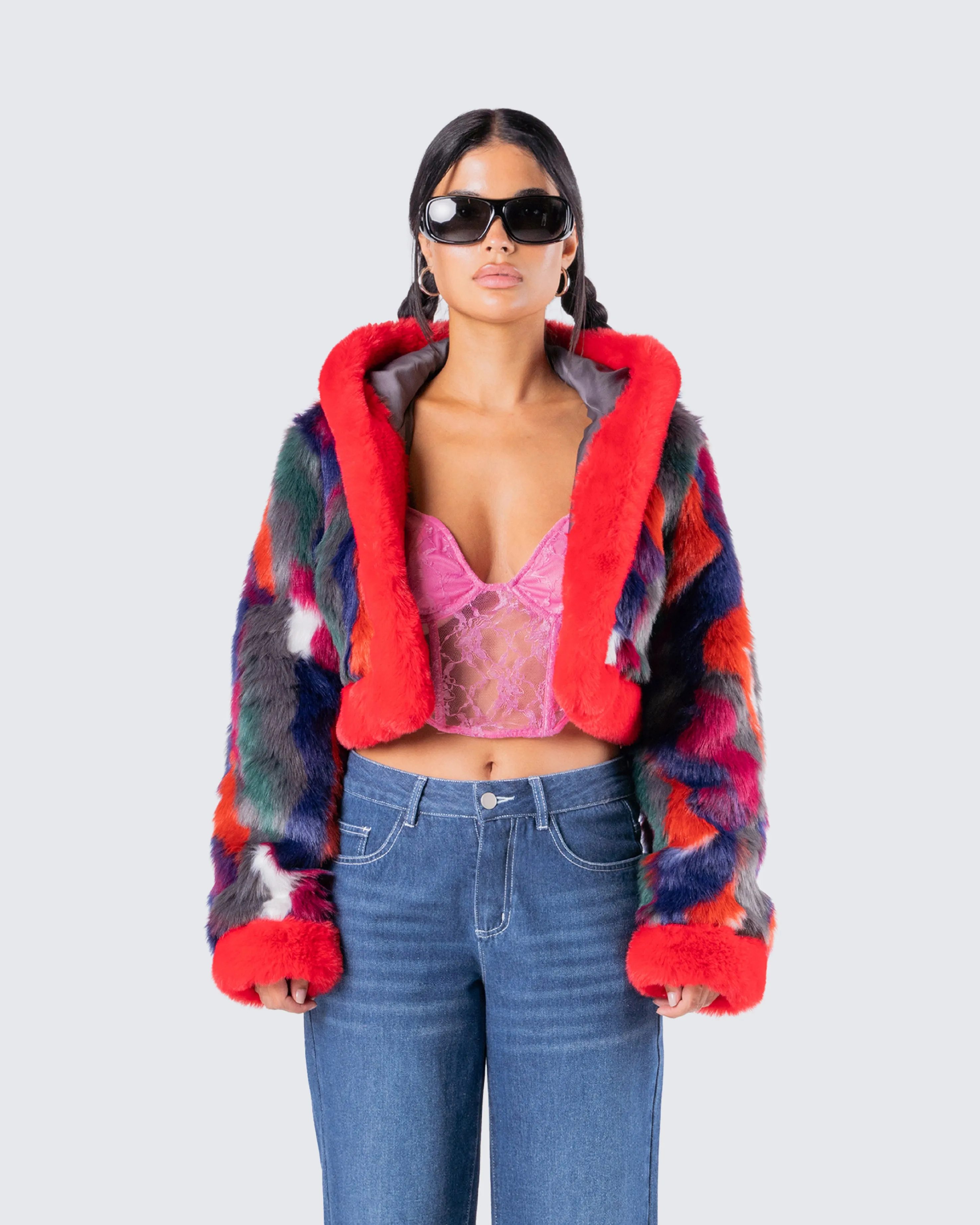 Elias Abstract Fur Jacket sold by Finesse product image thumbnail 4