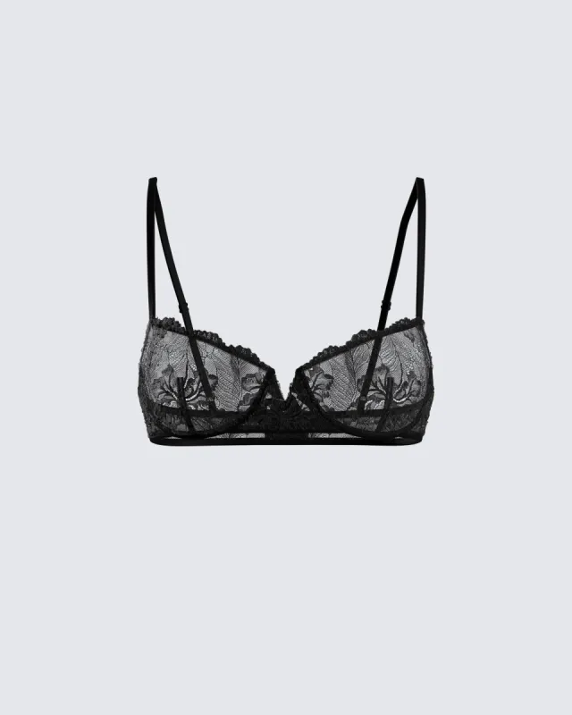 Clove Black Lace Bra Top sold by Finesse