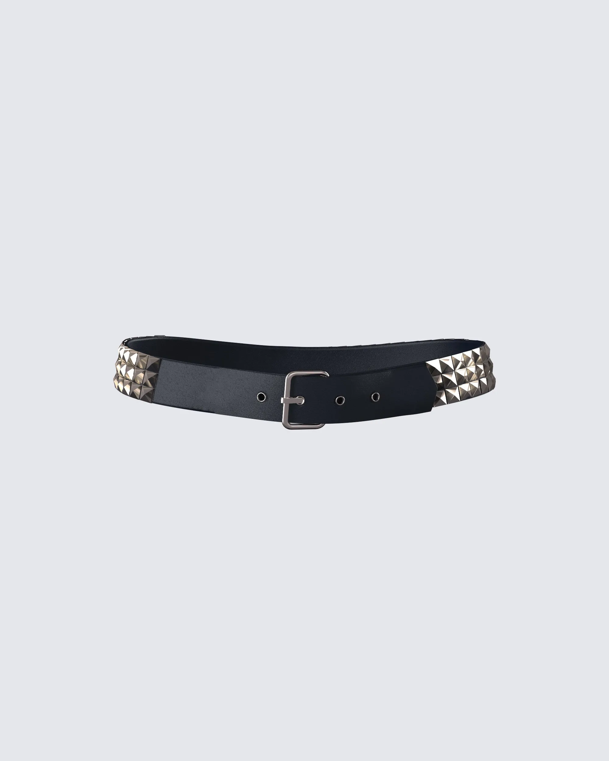 Karen Black Pyramid Stud Belt sold by Finesse