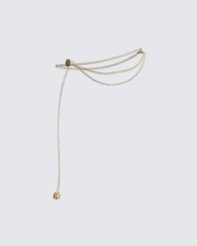Pippa Gold Chain Belt sold by Finesse