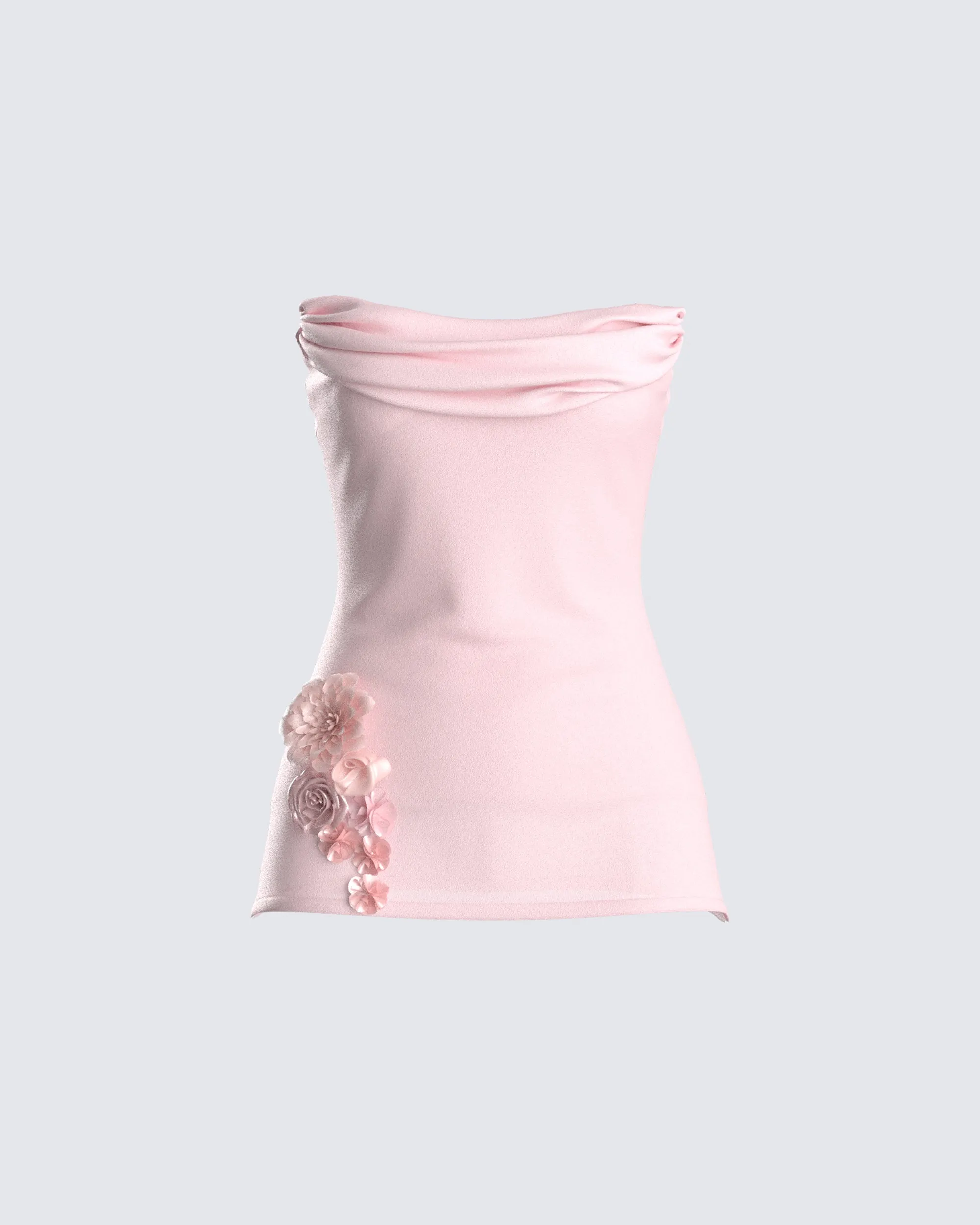 Angie Pink Floral Corset Top sold by Finesse