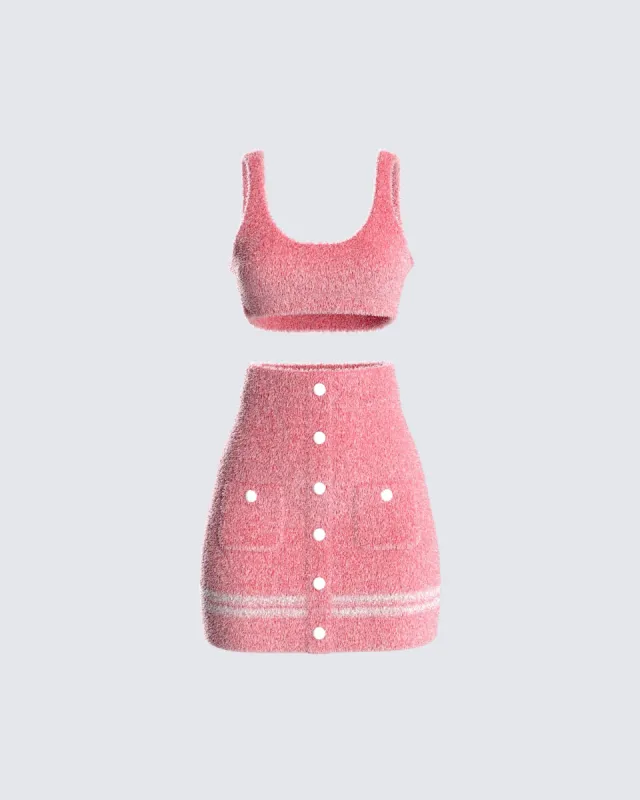 Joss Pink Sweater Set sold by Finesse