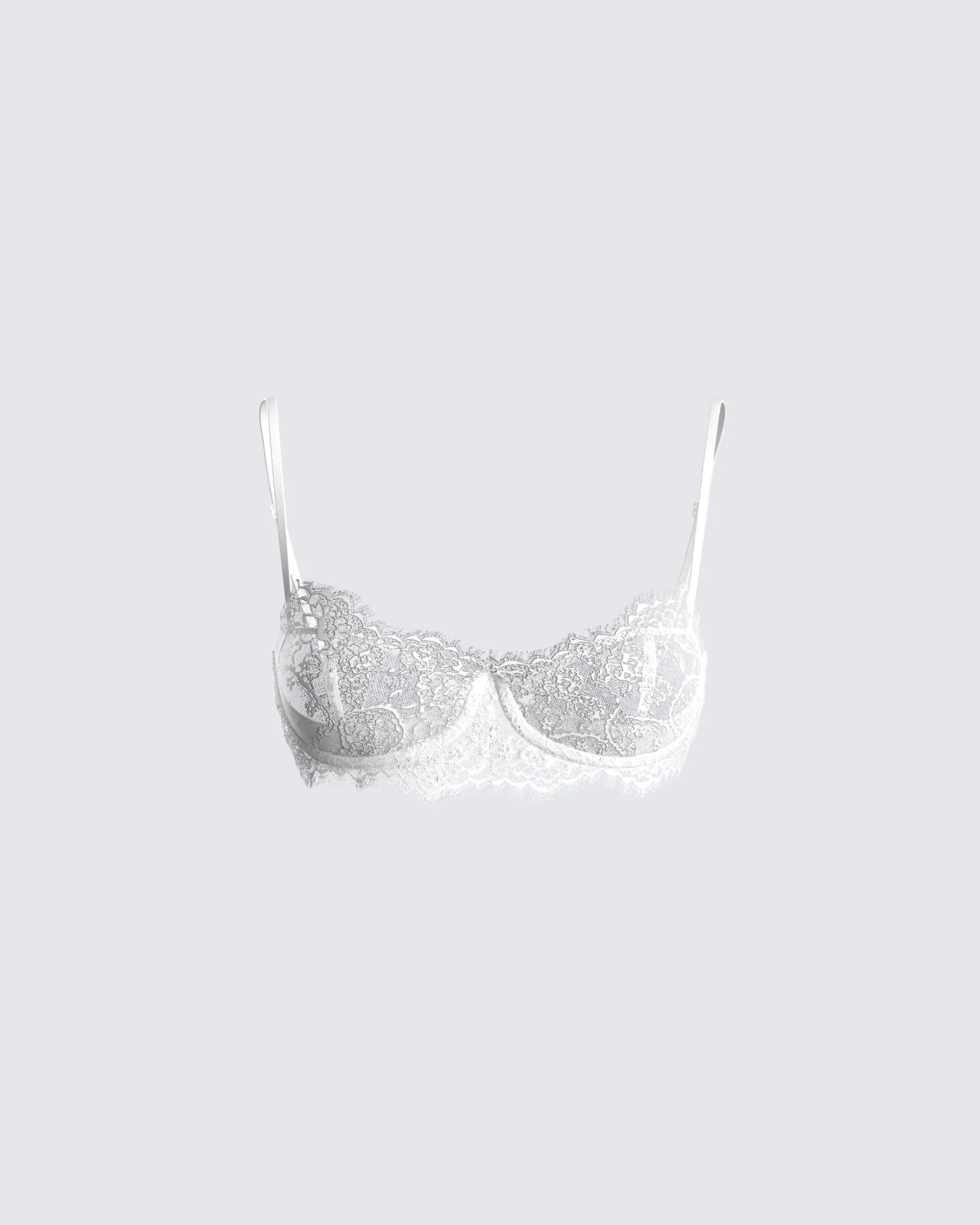 Cady White Lace Bra sold by Finesse