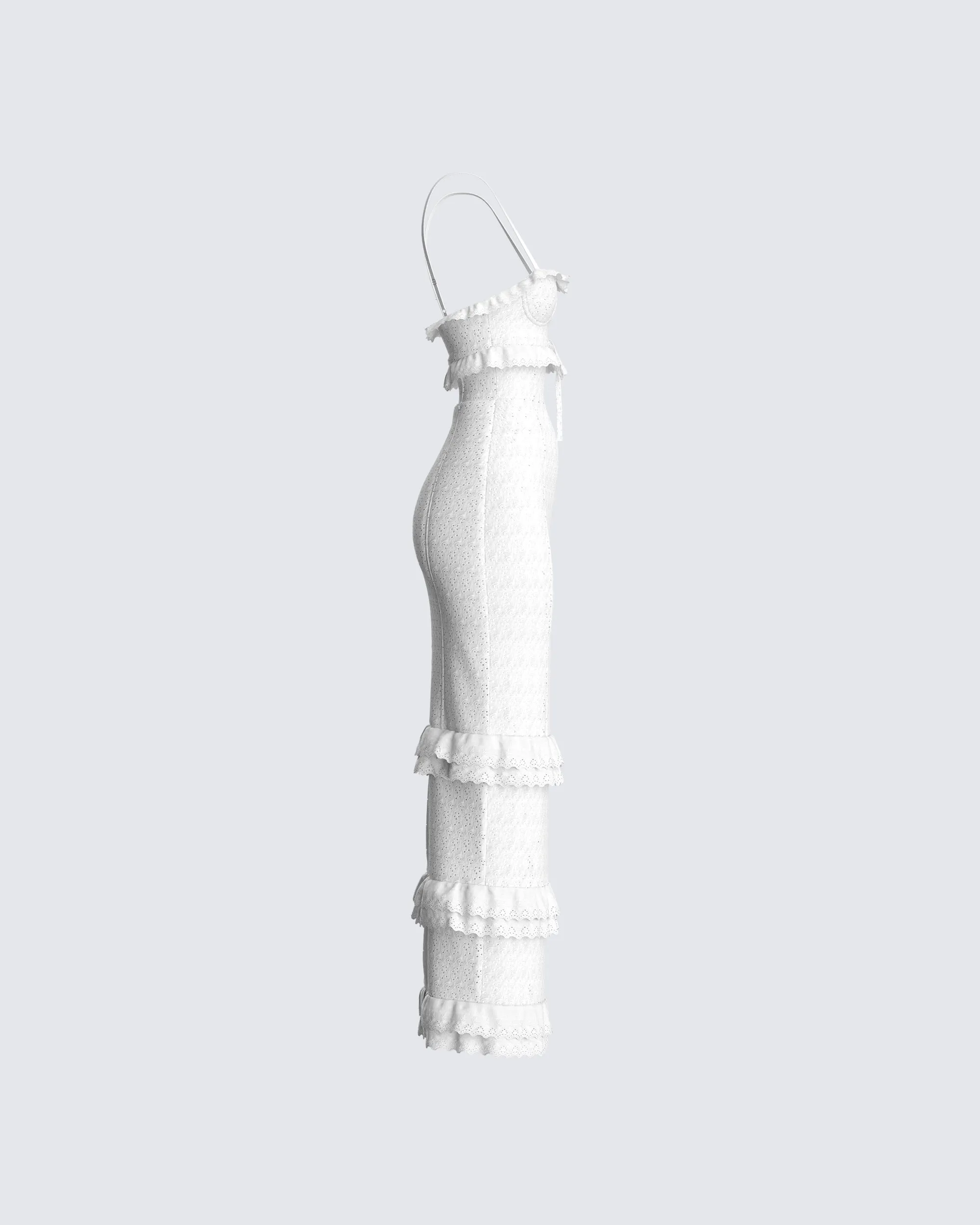 Juniper White Eyelet Maxi Dress sold by Finesse product image thumbnail 2