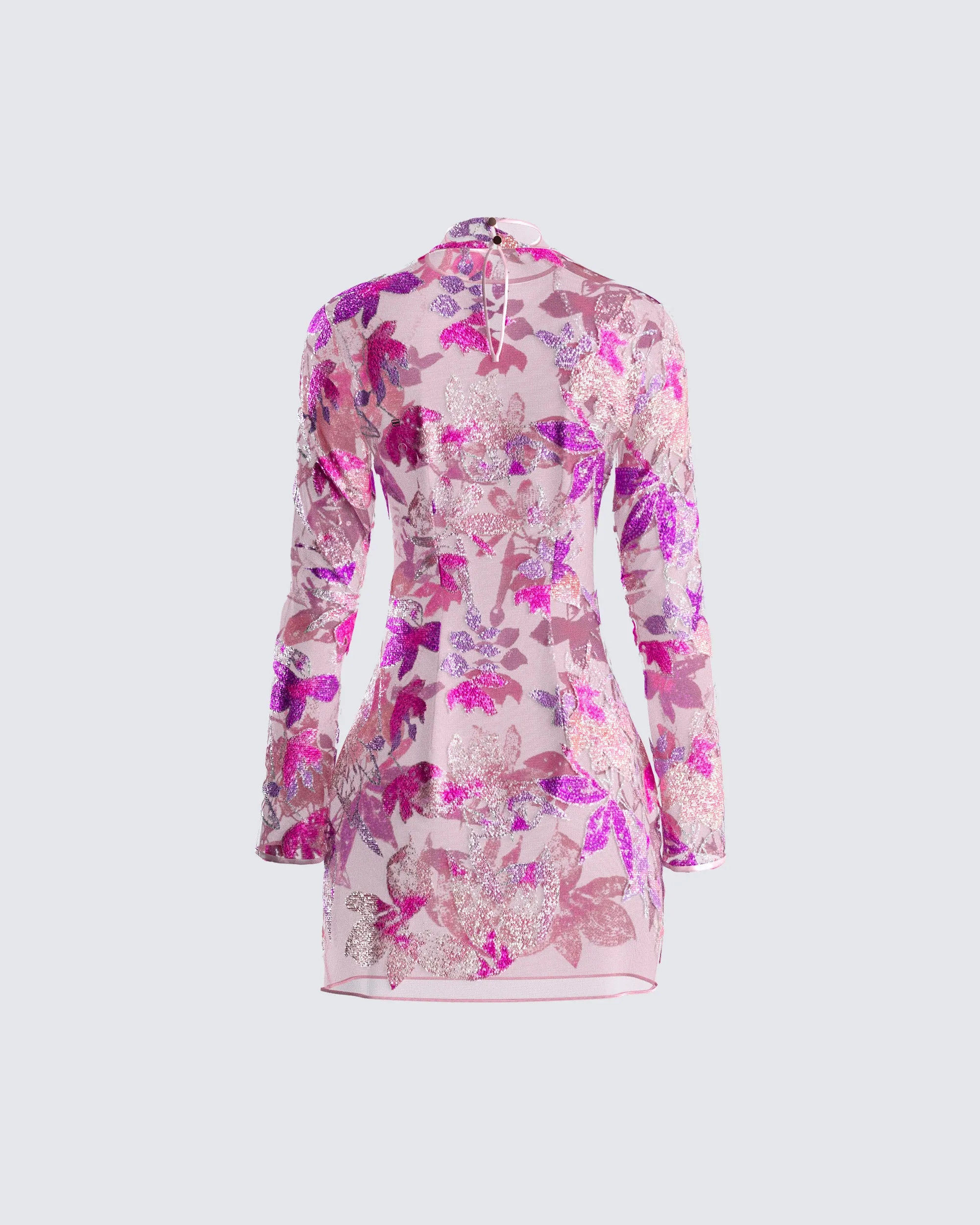 Marta Pink Floral Mini Dress sold by Finesse product image thumbnail 3