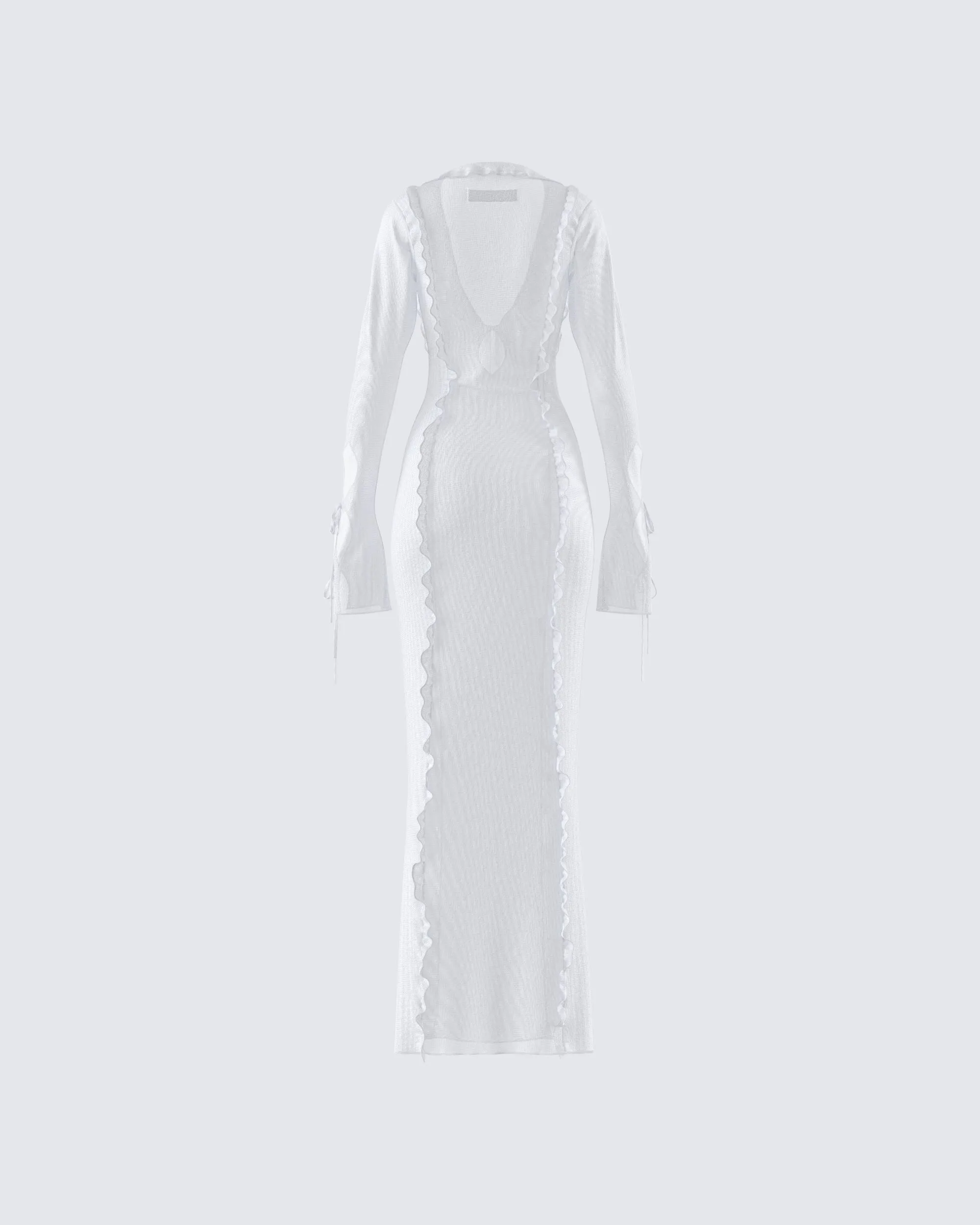 Florence White Mesh Maxi Dress sold by Finesse product image thumbnail 3
