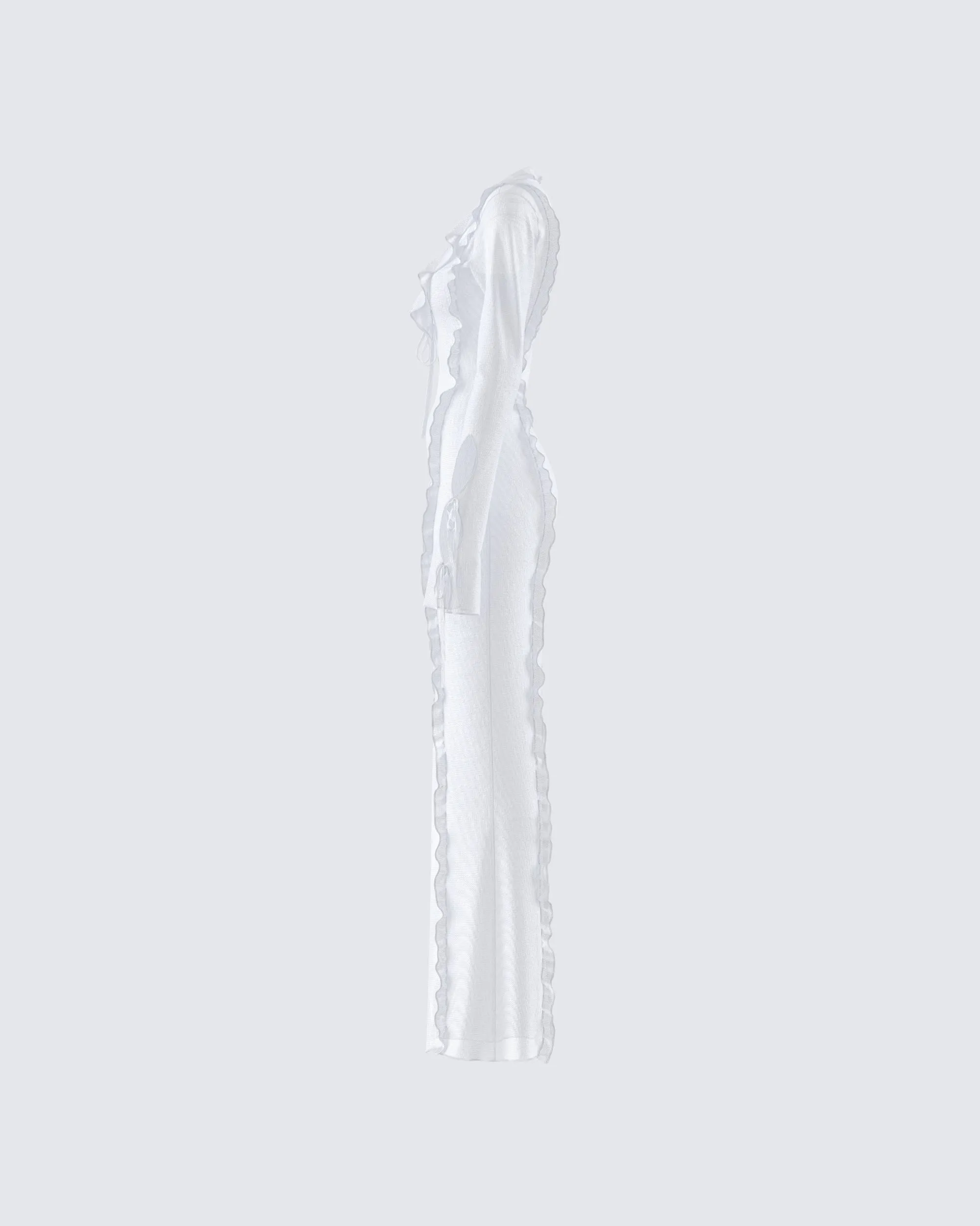 Florence White Mesh Maxi Dress sold by Finesse product image thumbnail 2