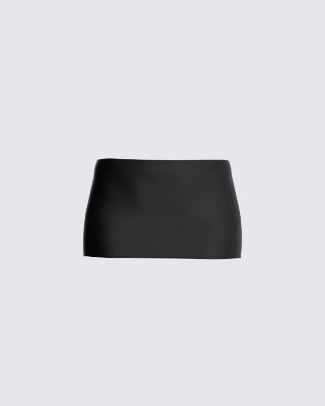 Monique Black Mini Skirt sold by Finesse