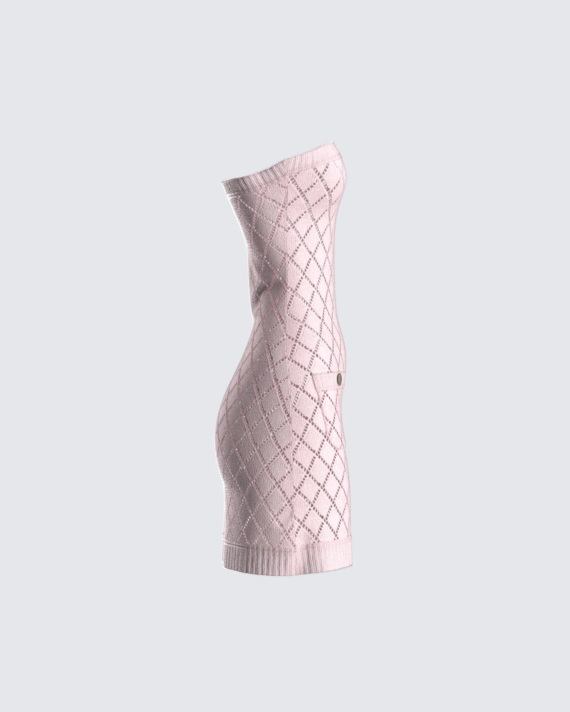Celine Pink Pattern Knit Mini Dress sold by Finesse product image thumbnail 2