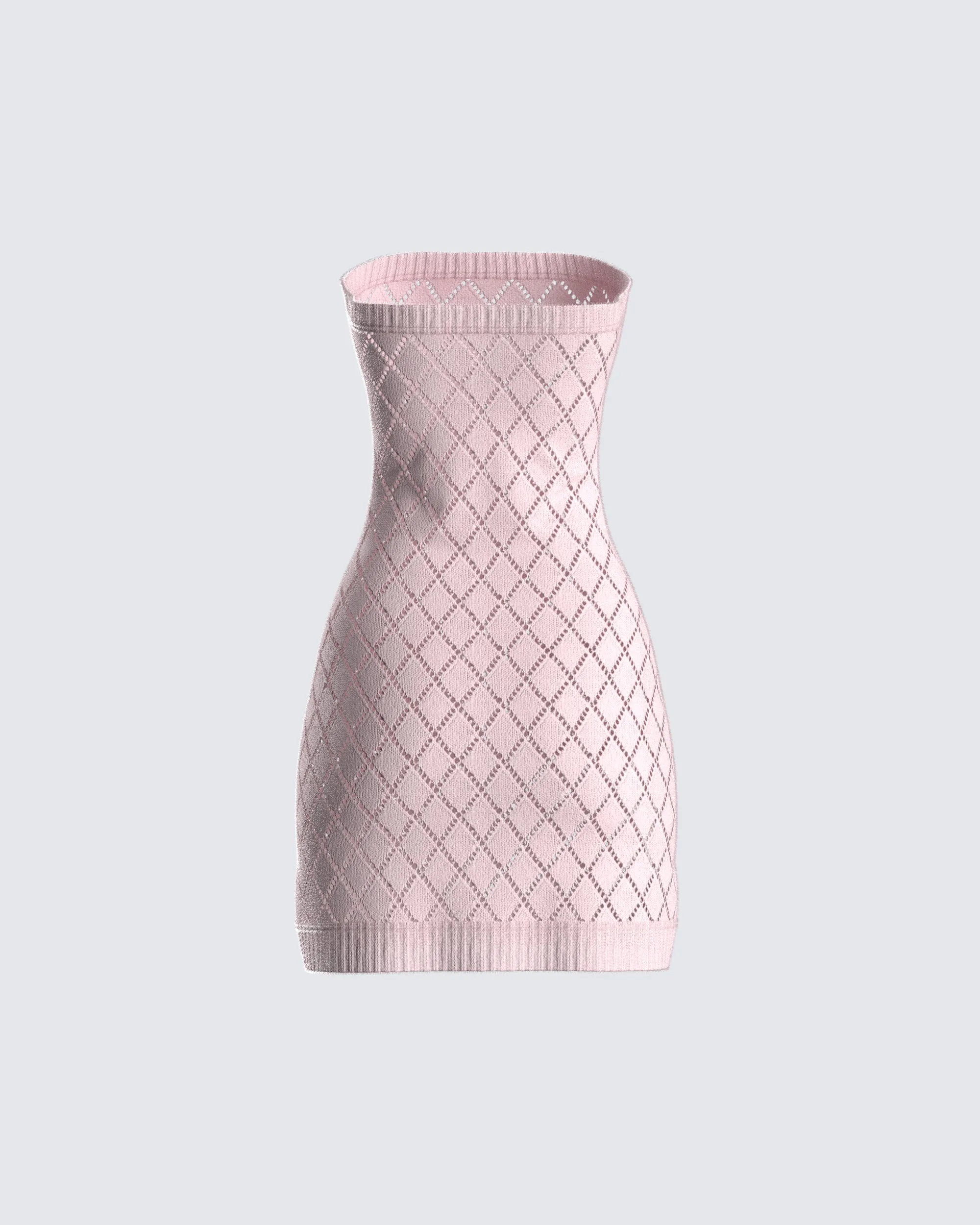 Celine Pink Pattern Knit Mini Dress sold by Finesse product image thumbnail 3