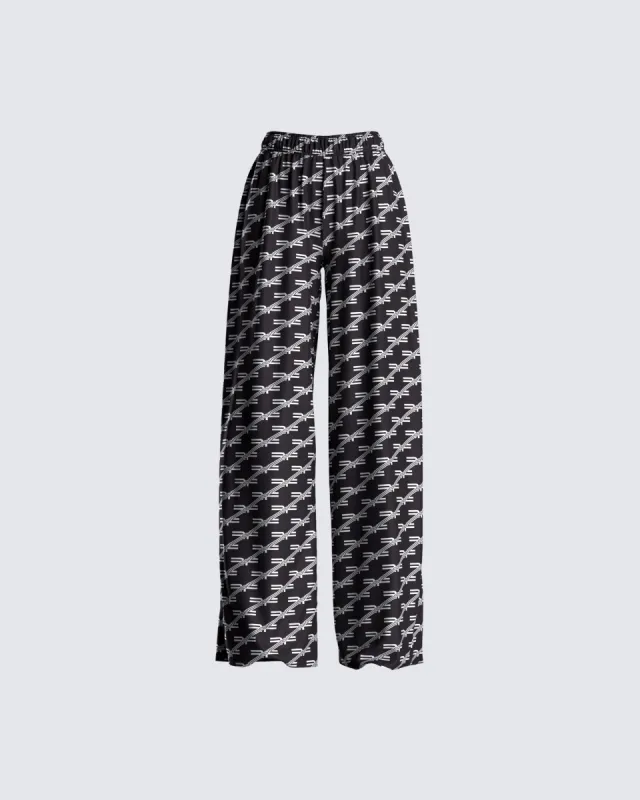 Joy Logo Print High Waist Pant sold by Finesse