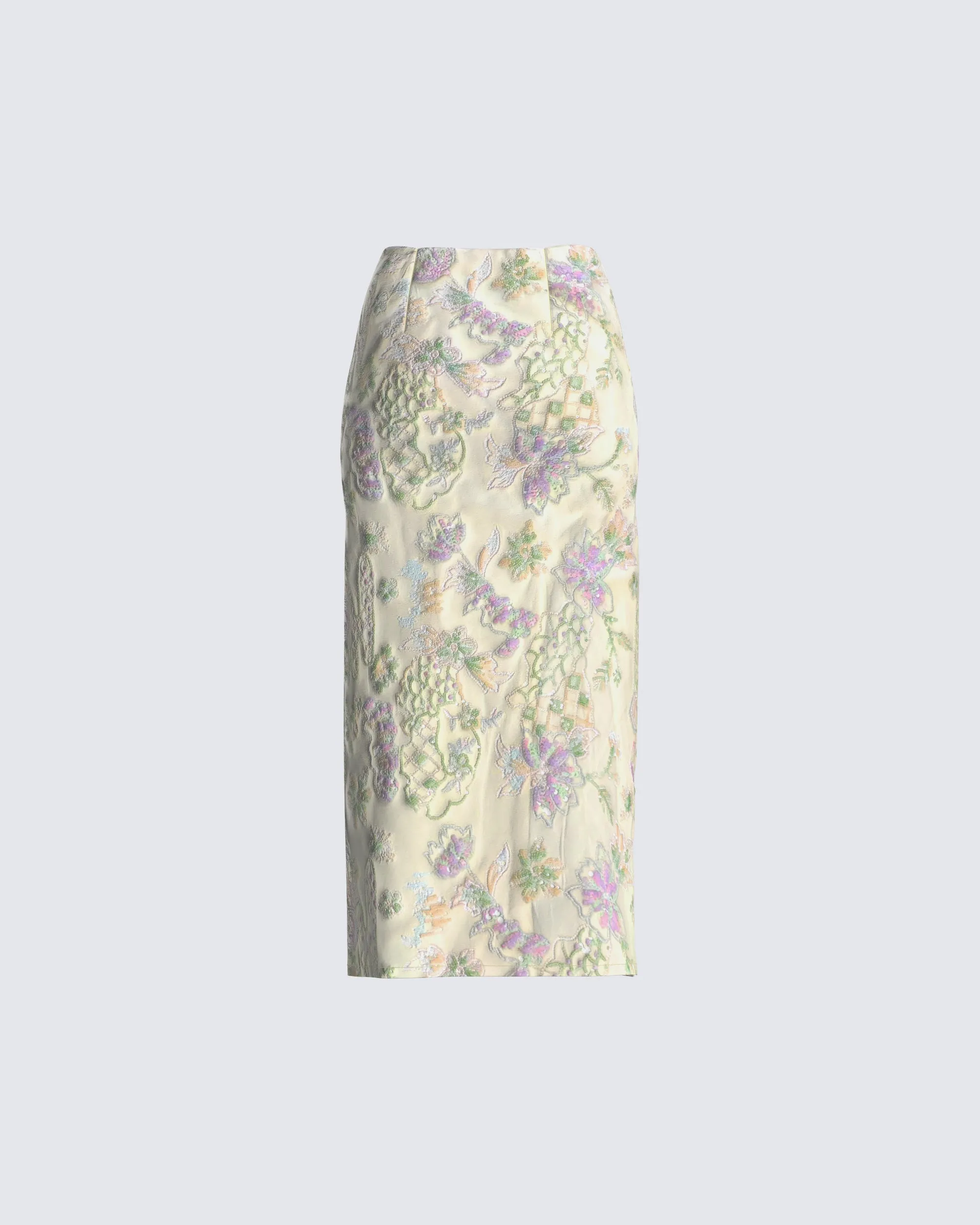 Lennon Floral Sequin Maxi Skirt sold by Finesse product image thumbnail 3