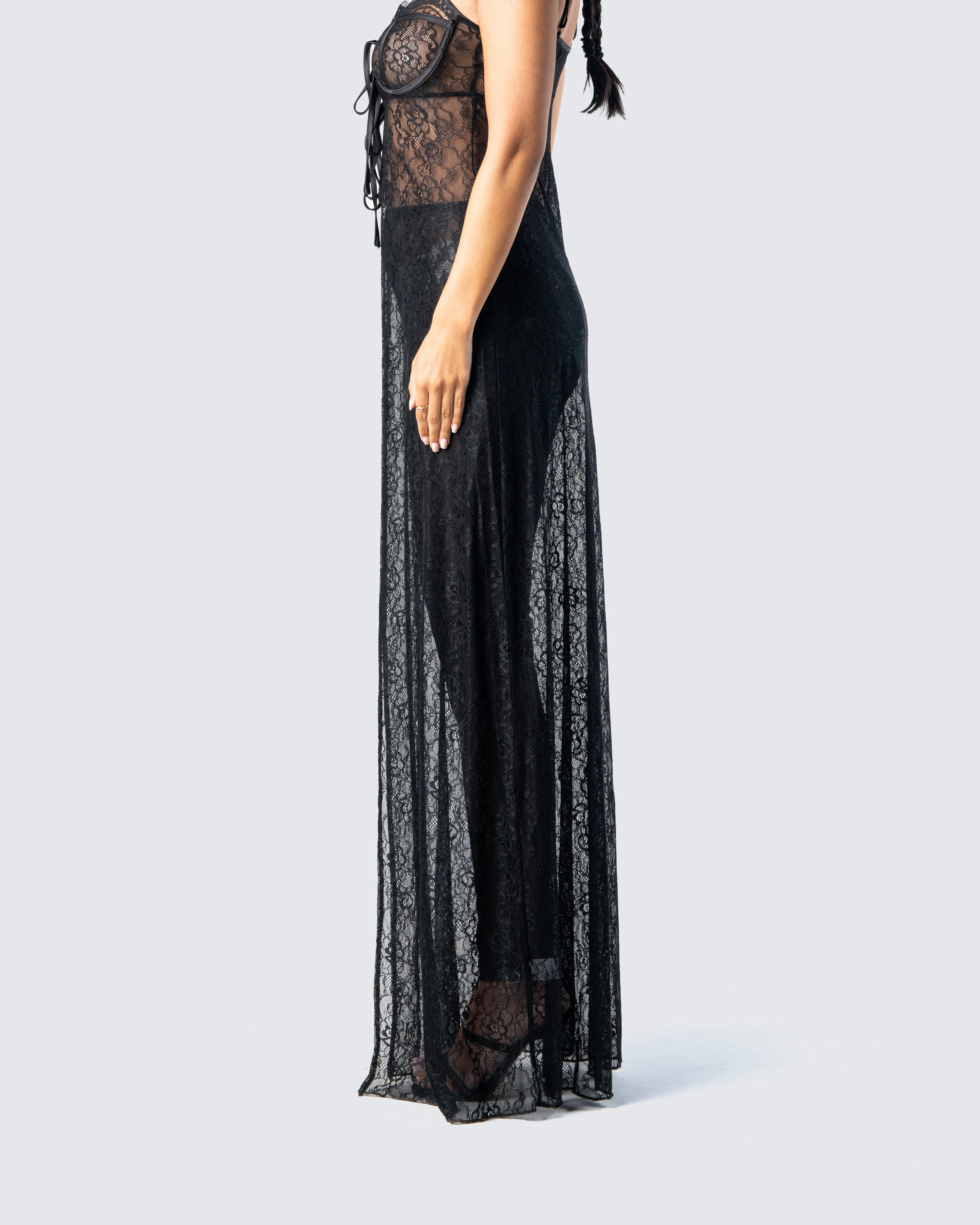 Sylvia Black Lace Legging Pant sold by Finesse product image thumbnail 5