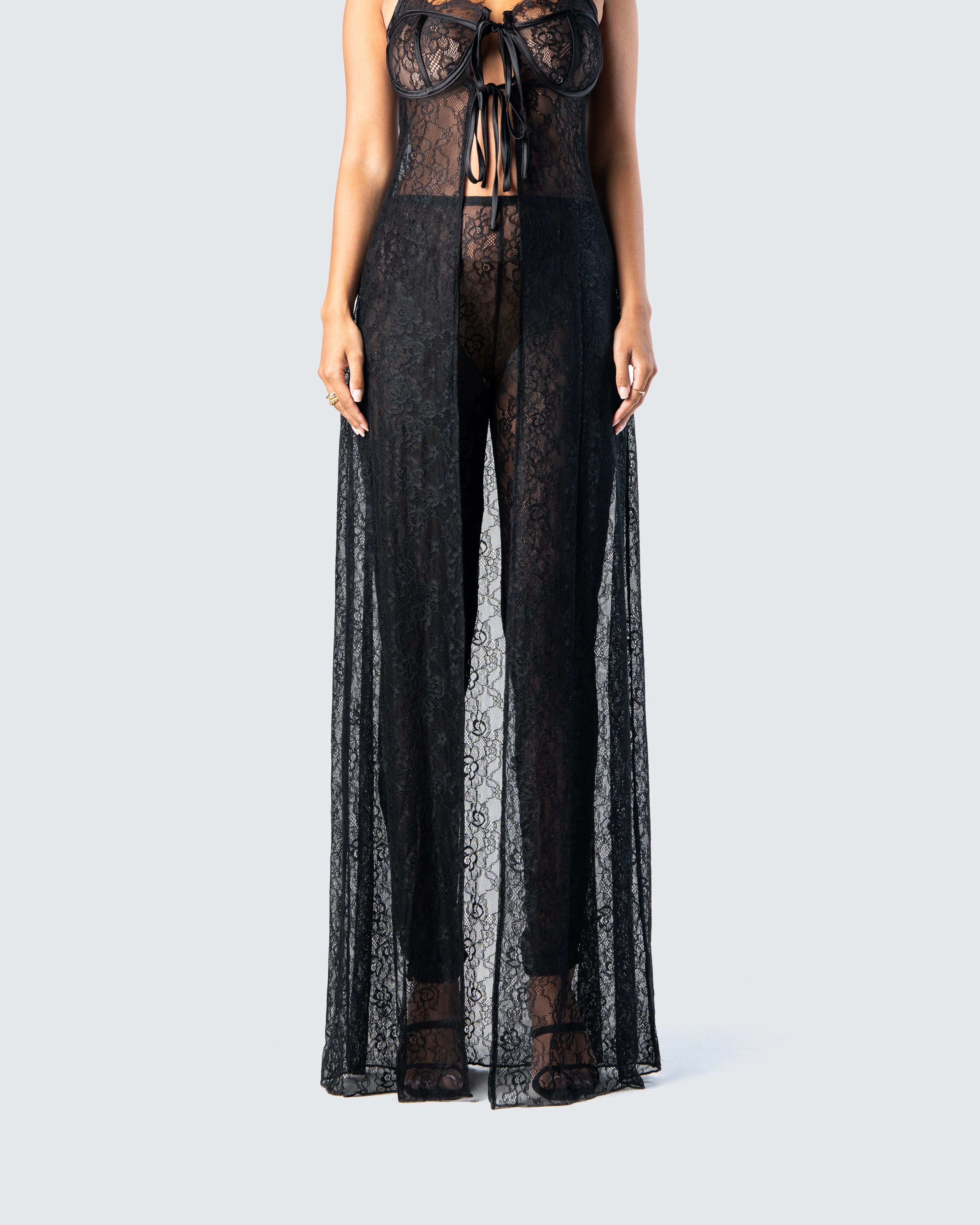 Sylvia Black Lace Legging Pant sold by Finesse product image thumbnail 4