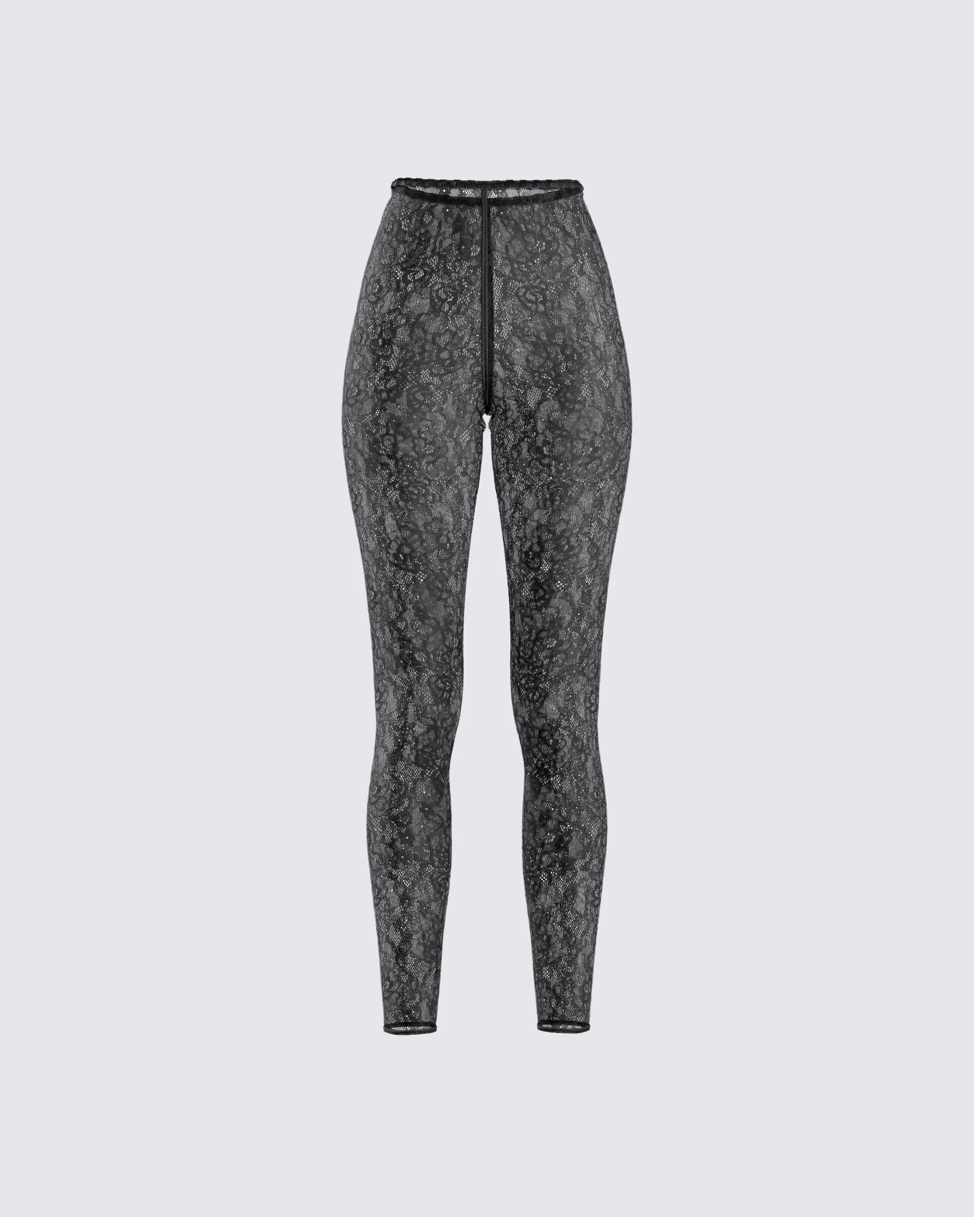 Sylvia Black Lace Legging Pant sold by Finesse