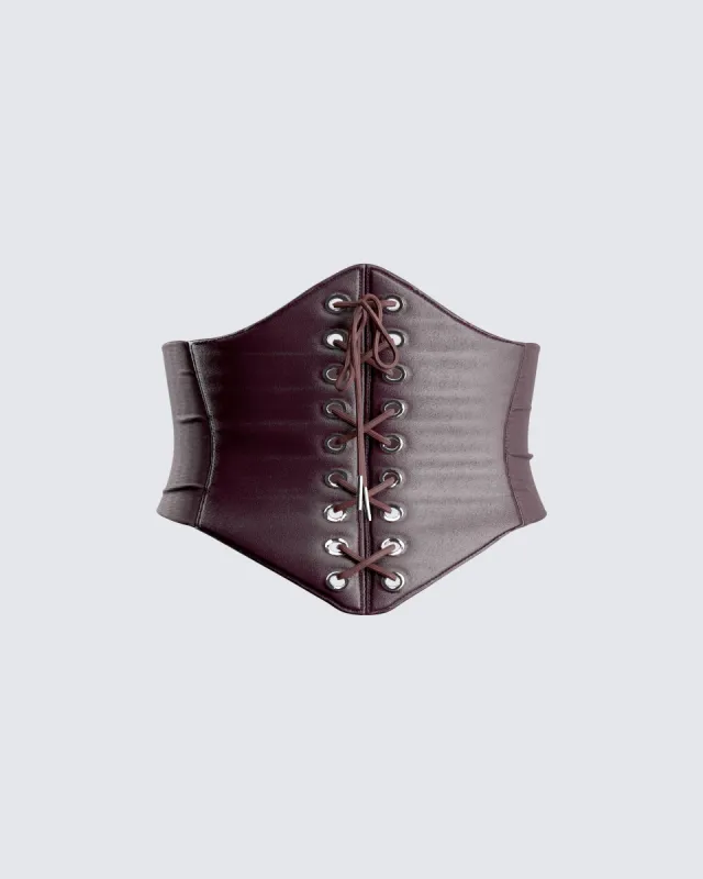 Naina Brown Corset Belt sold by Finesse