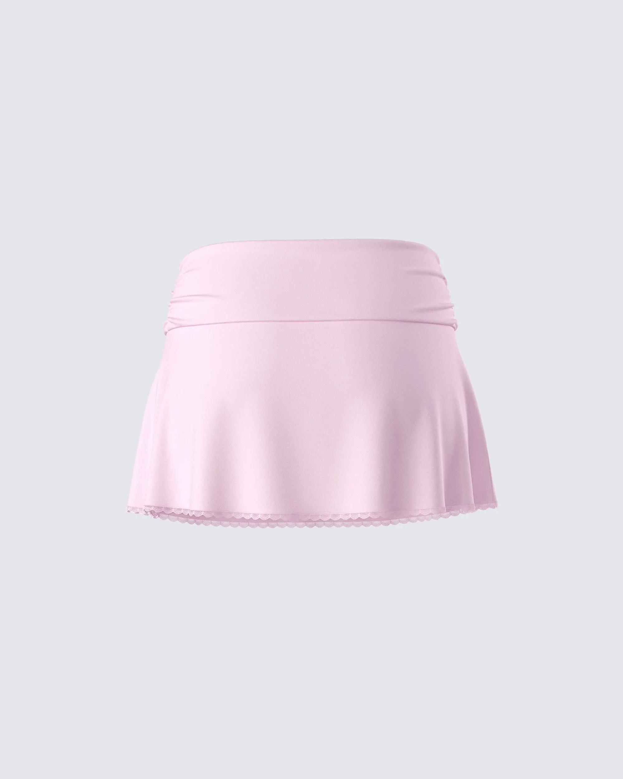 Karlissa Pink Foldover Mini Skirt sold by Finesse product image thumbnail 3
