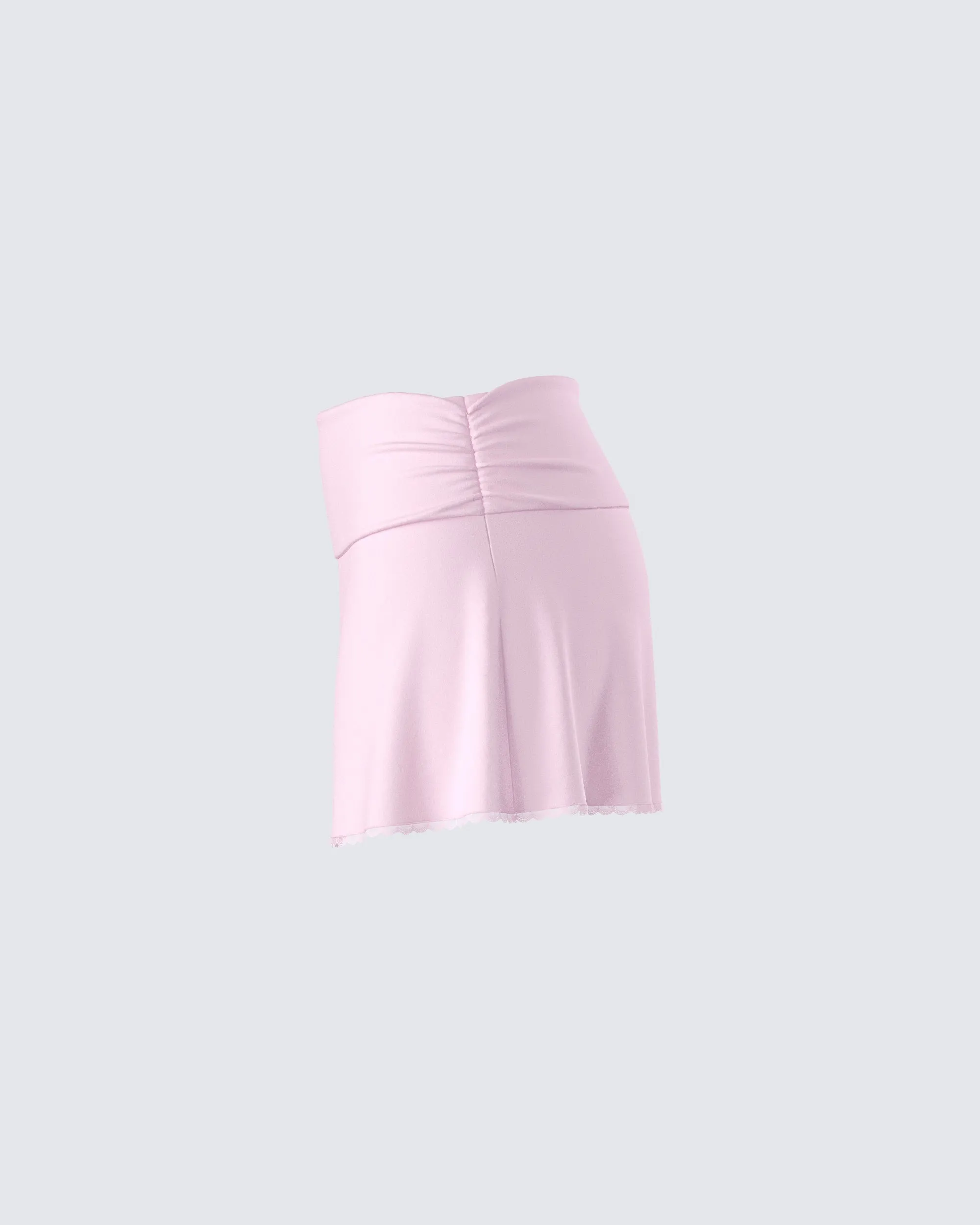 Karlissa Pink Foldover Mini Skirt sold by Finesse product image thumbnail 2