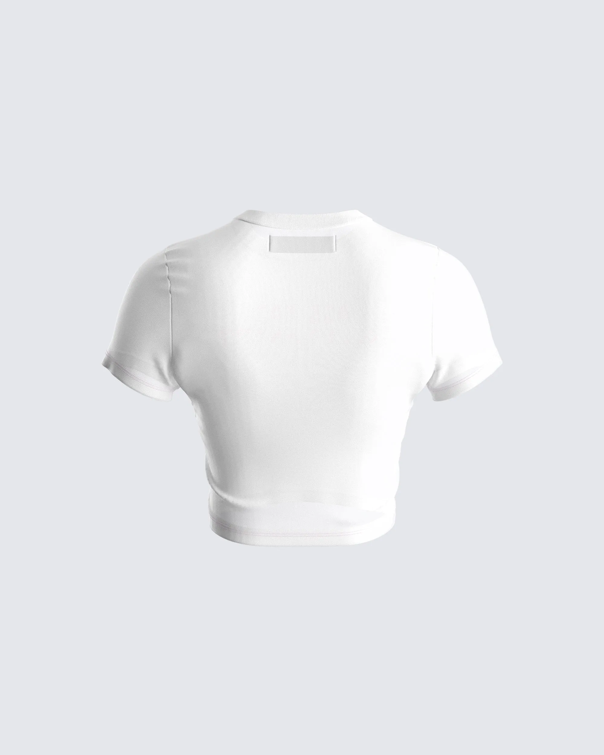 Suvi White Rhinestone Cropped Top sold by Finesse product image thumbnail 3