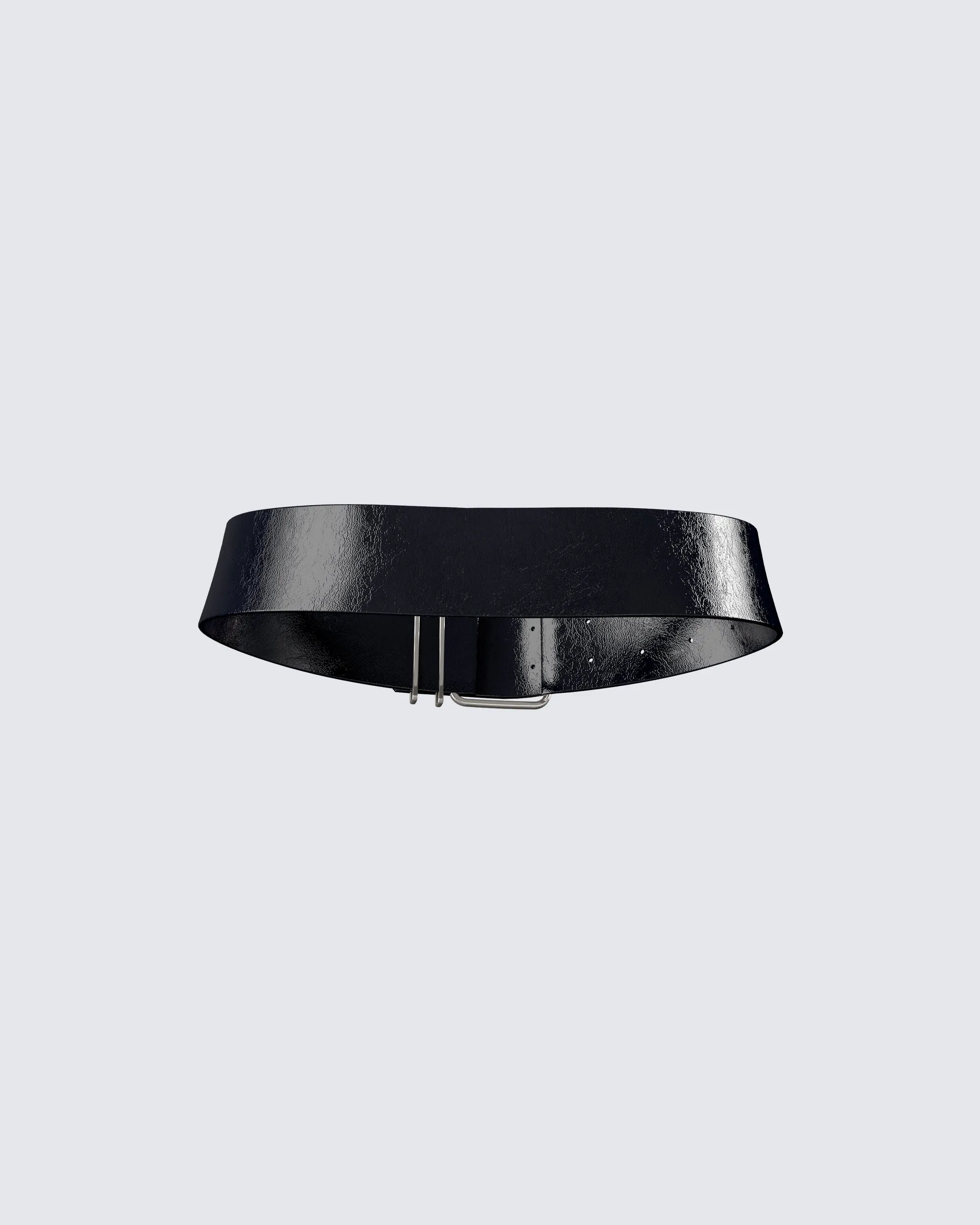 Imelda Black Vegan Leather Belt sold by Finesse product image thumbnail 3